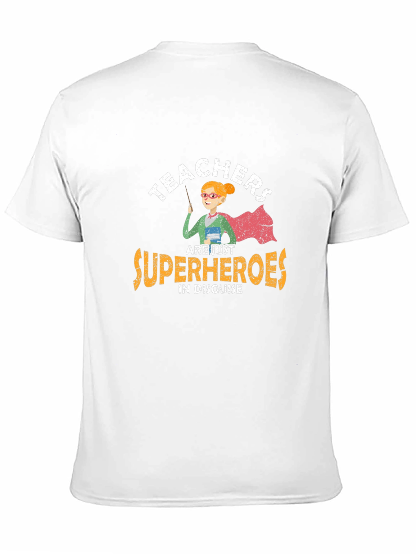 Teacher Superhero Graphic Tee - Black