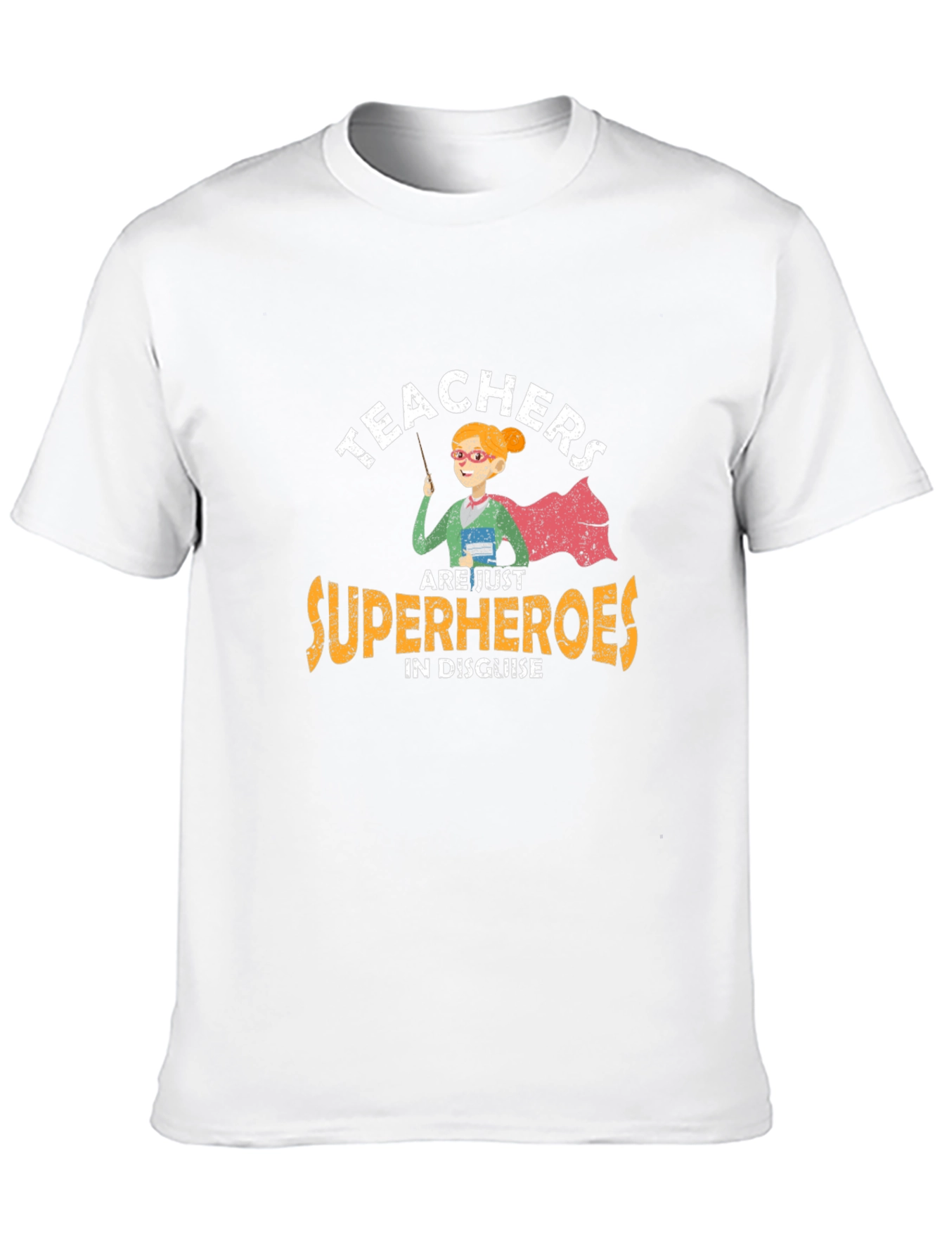 Teacher Superhero Graphic Tee - Black