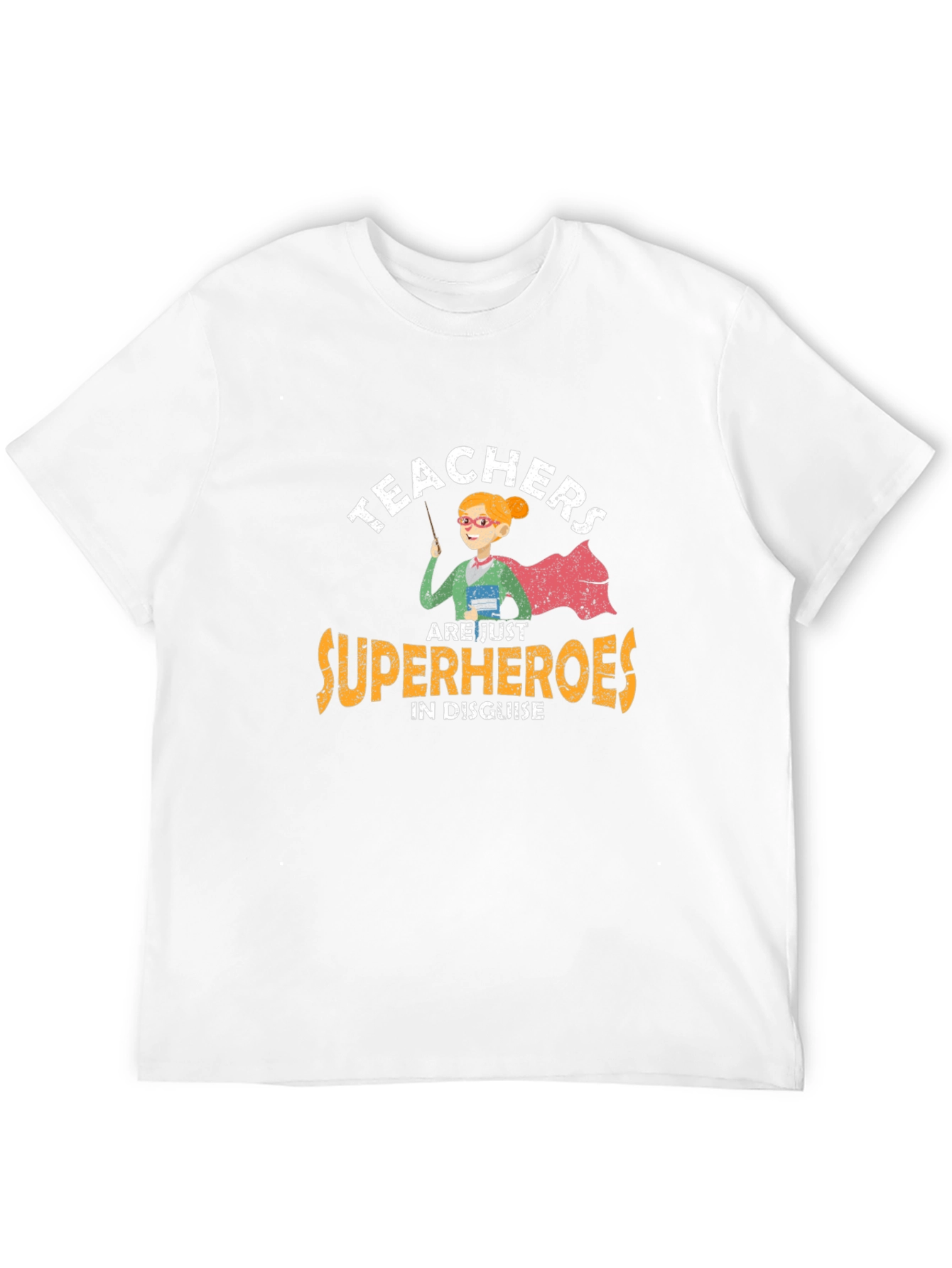 Teacher Superhero Graphic Tee - Black
