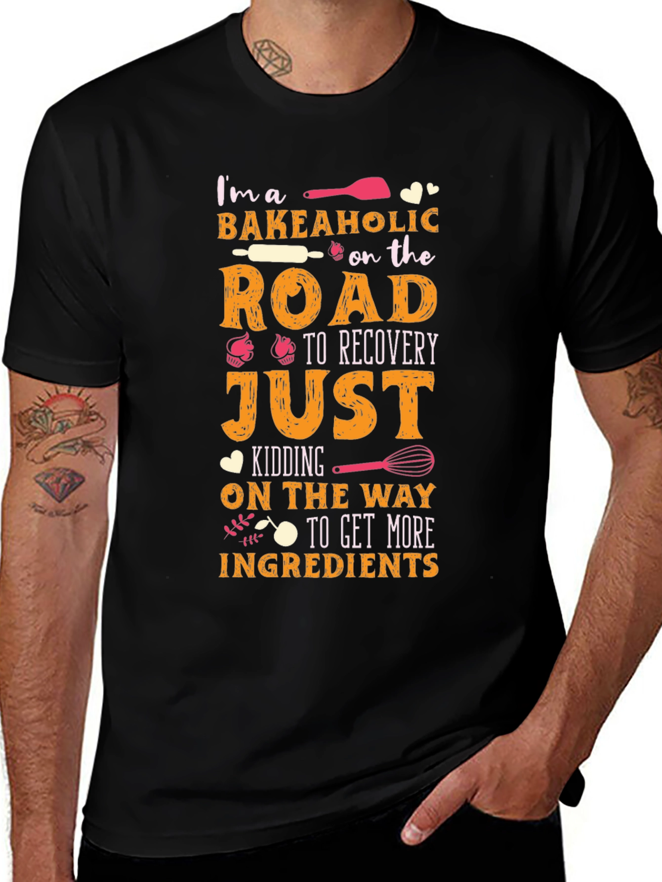 Bakeaholic T-Shirt - Funny Baking Lover Tee