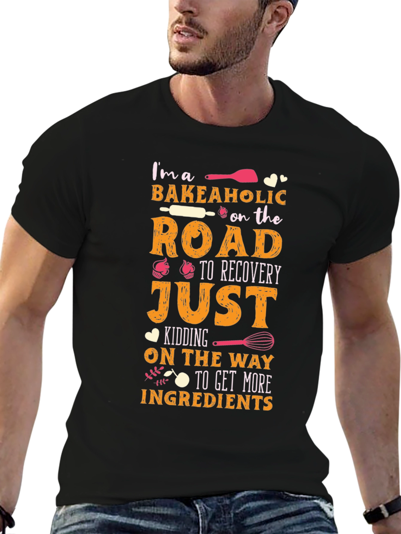 Bakeaholic T-Shirt - Funny Baking Lover Tee