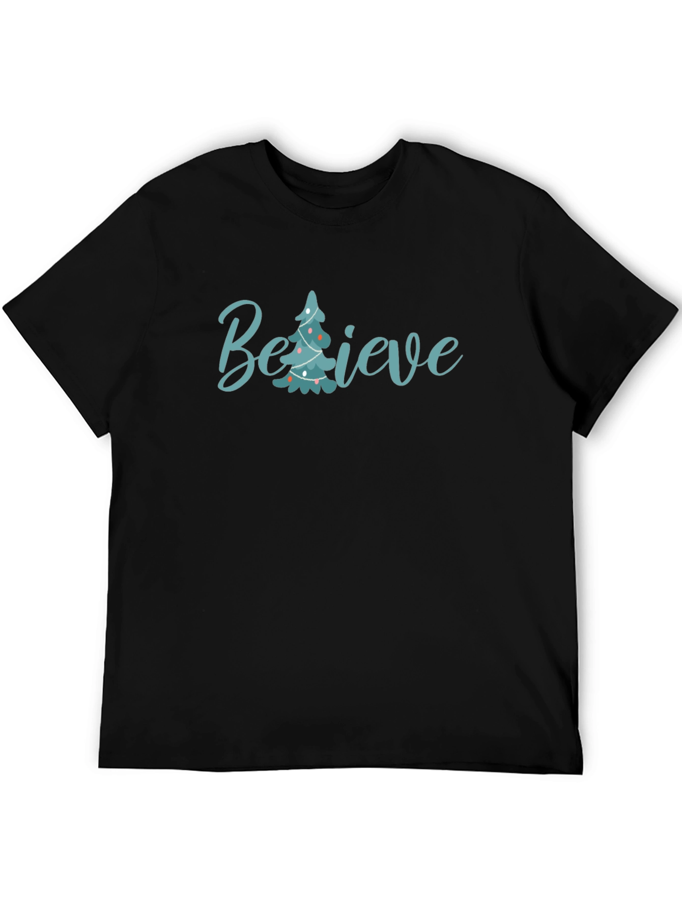 Believe Christmas Tree Graphic Tee