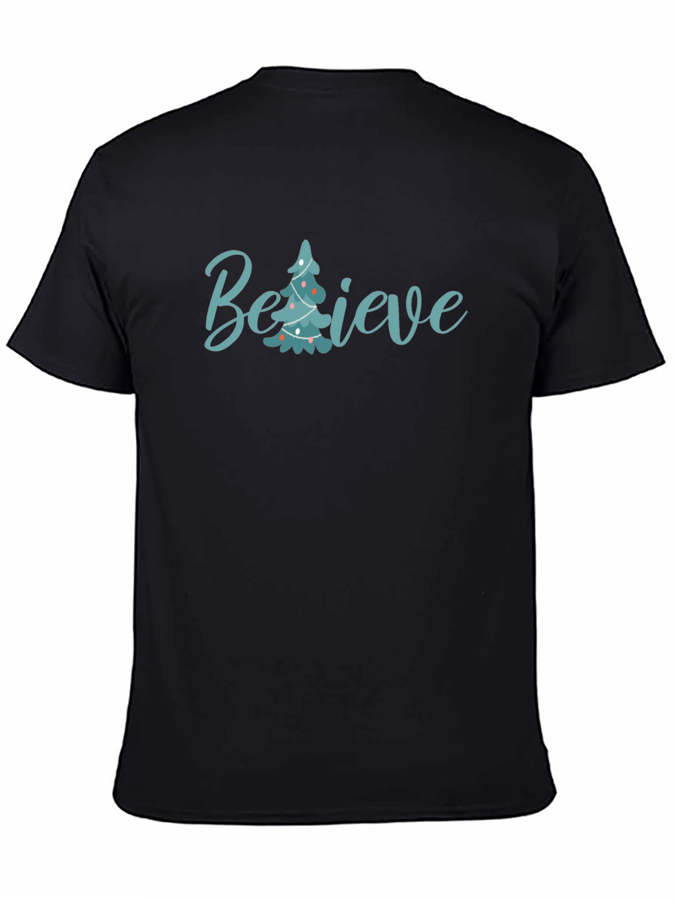 Believe Christmas Tree Graphic Tee