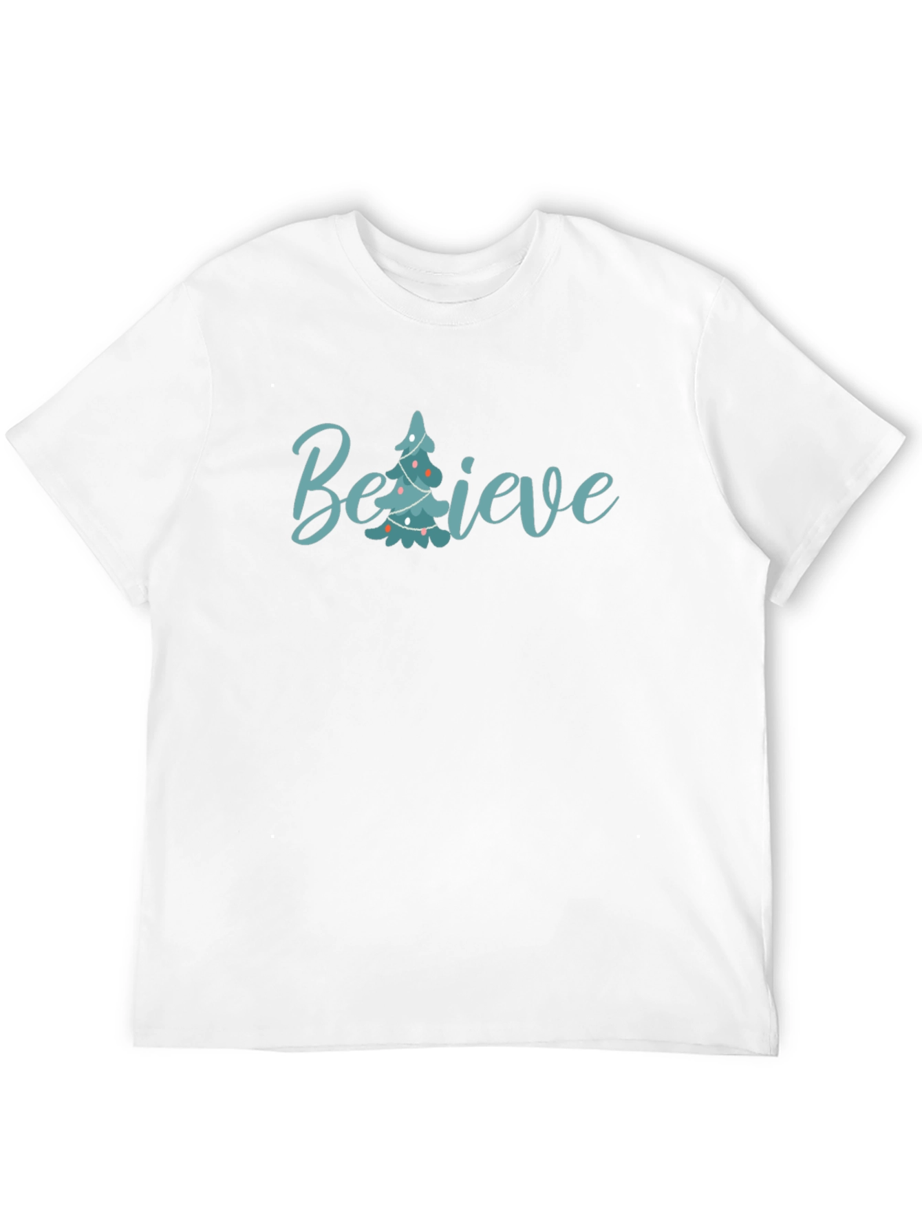 Believe Christmas Tree Graphic Tee