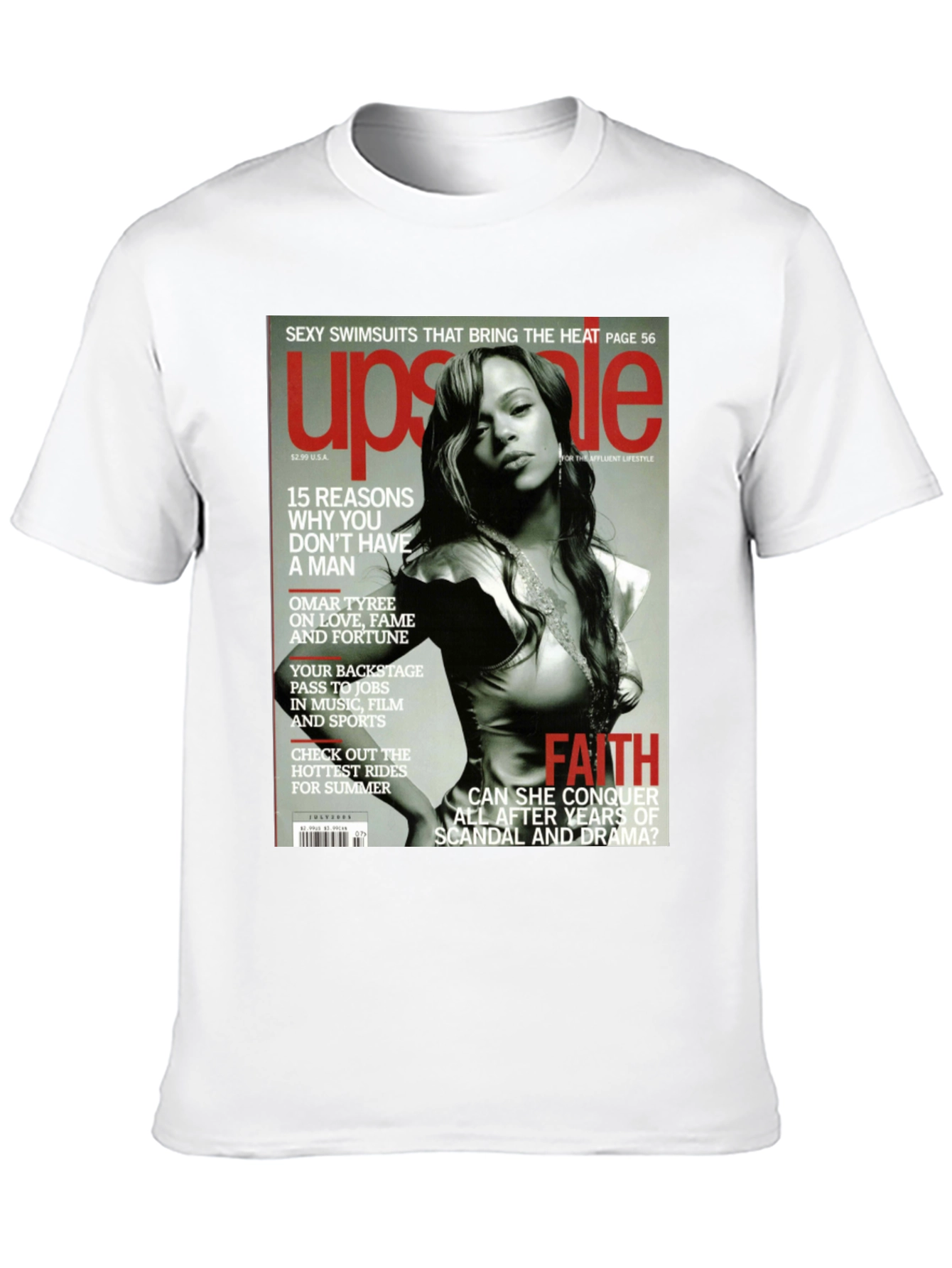 Faith Evans Upscale Magazine Cover T-Shirt