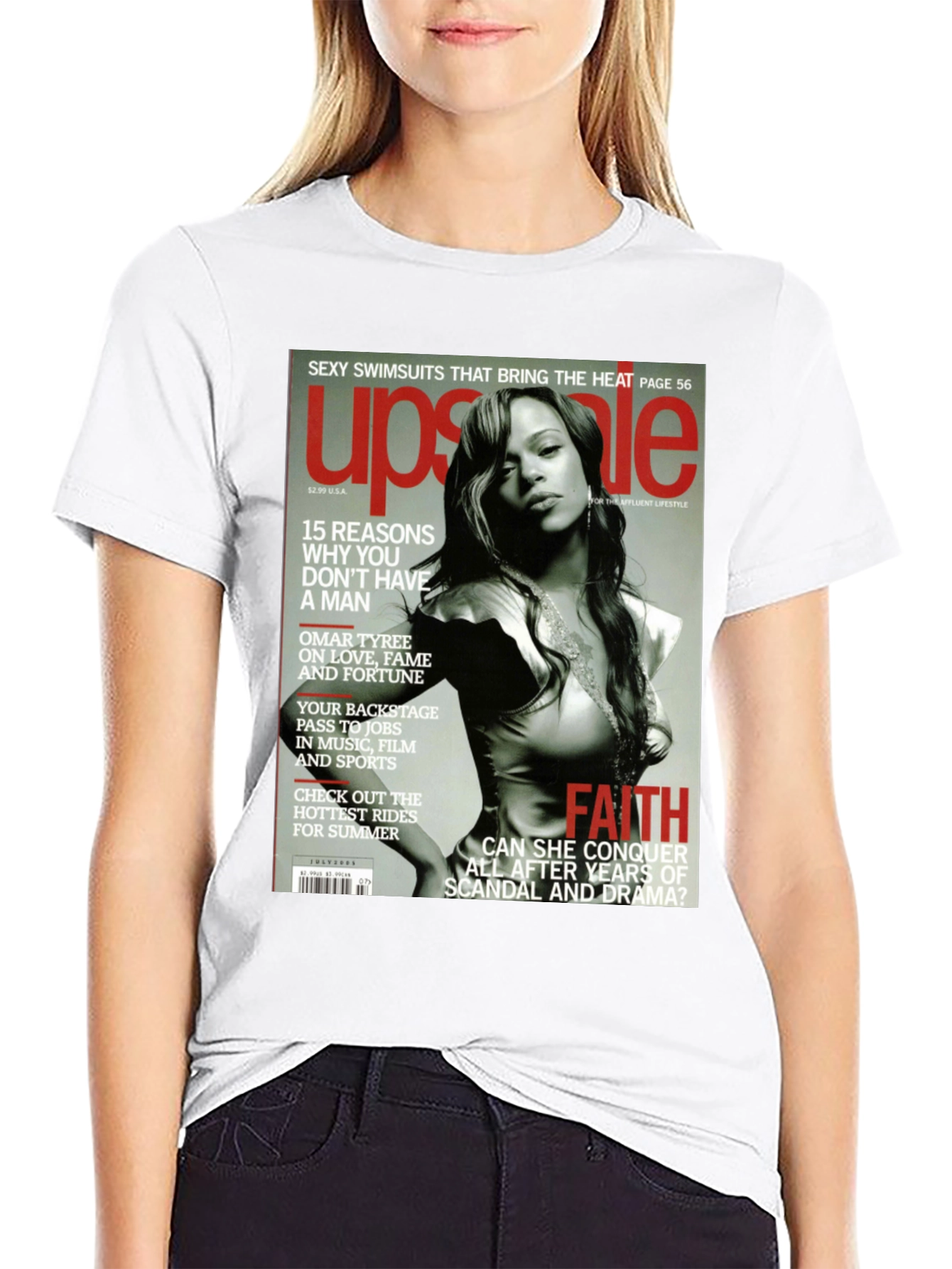 Faith Evans Upscale Magazine Cover T-Shirt