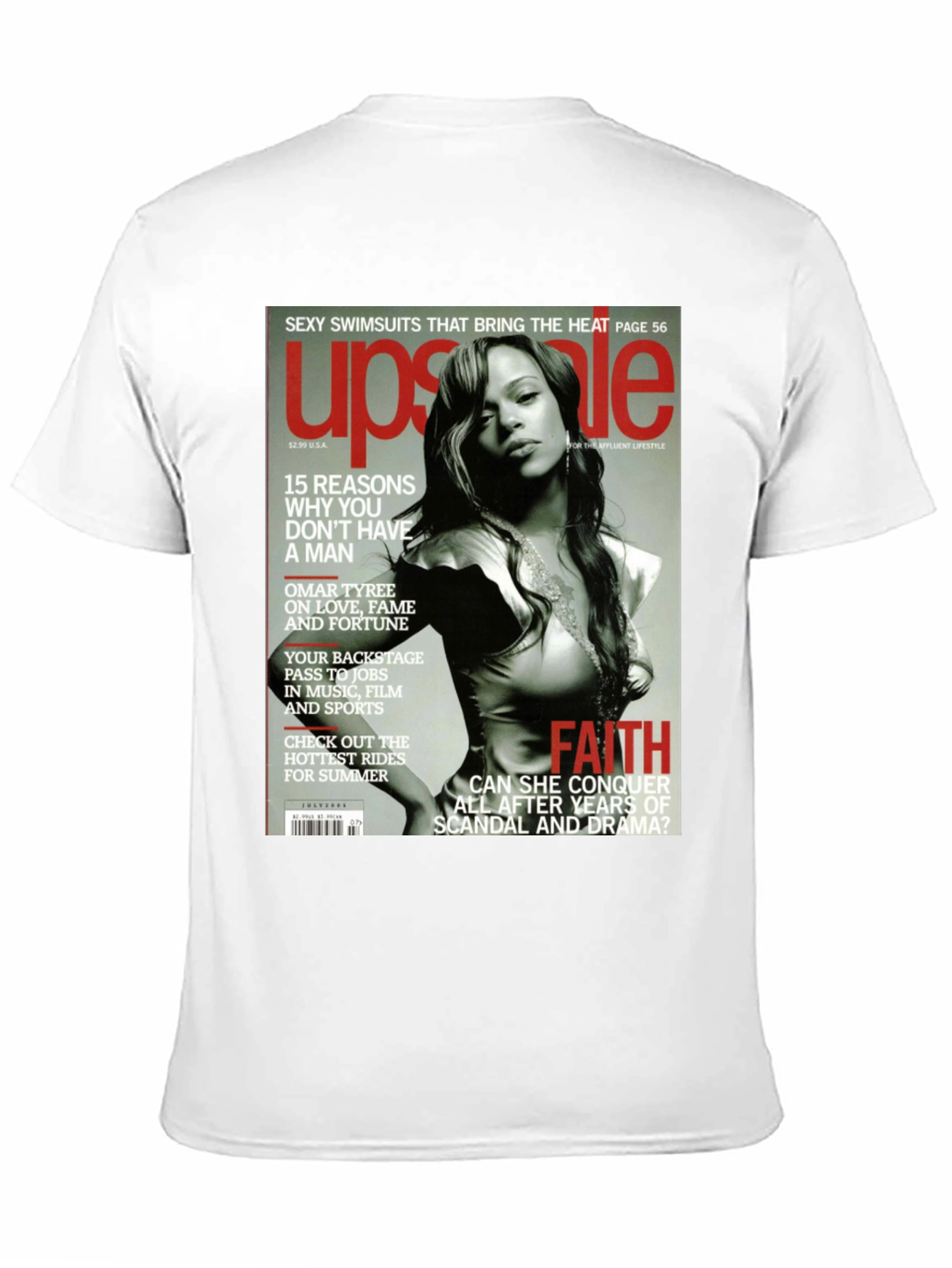 Faith Evans Upscale Magazine Cover T-Shirt