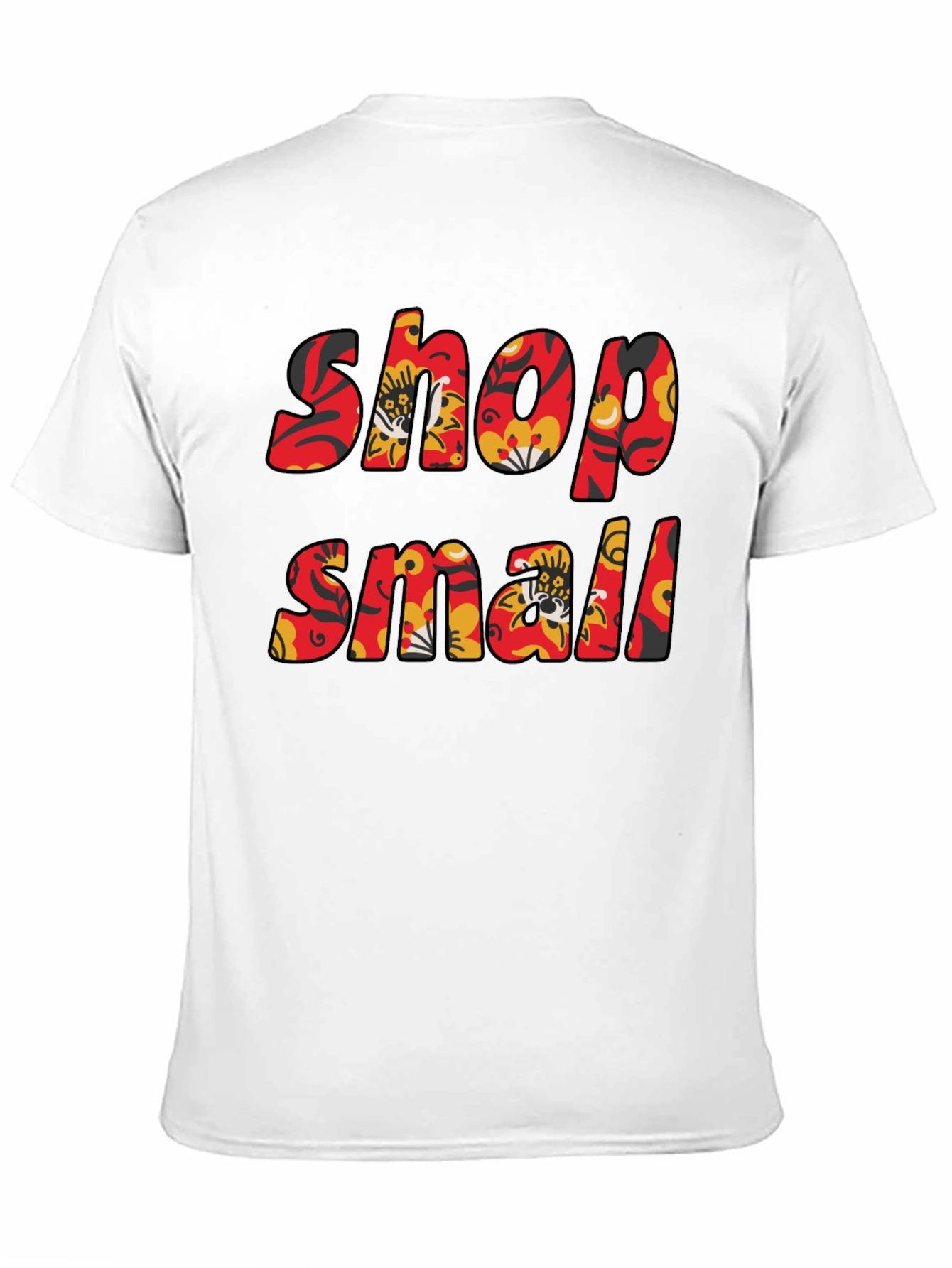 Shop Small Floral T-Shirt - Black