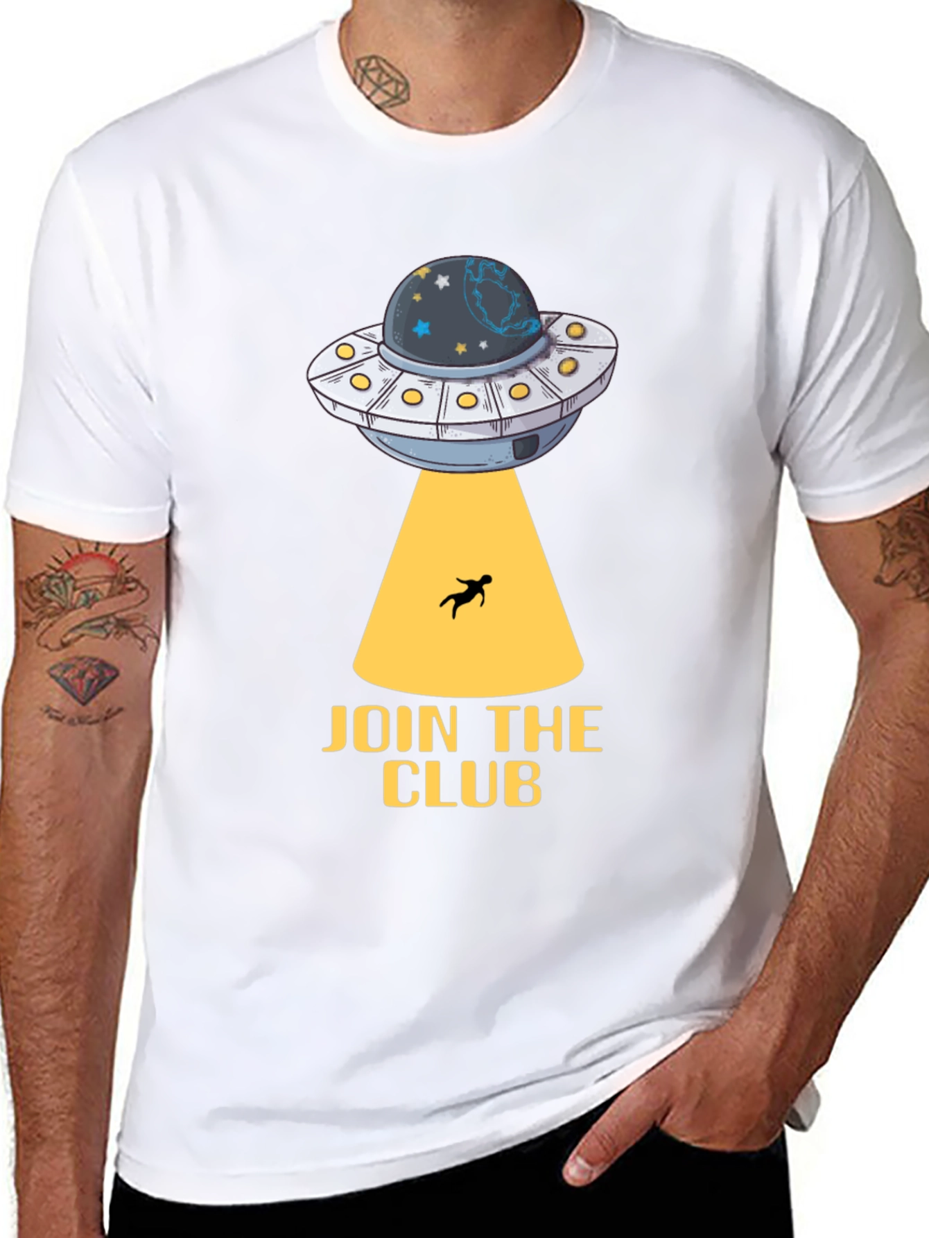 UFO Abduction Club Graphic T-Shirt