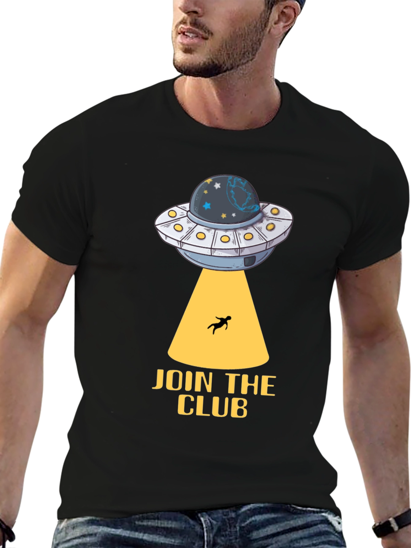 UFO Abduction Club Graphic T-Shirt