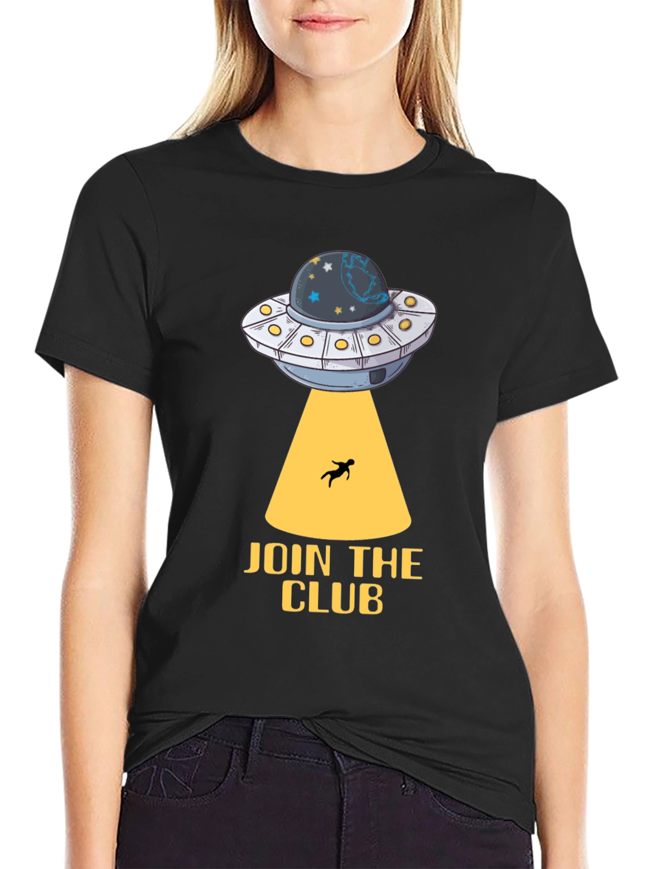 UFO Abduction Club Graphic T-Shirt