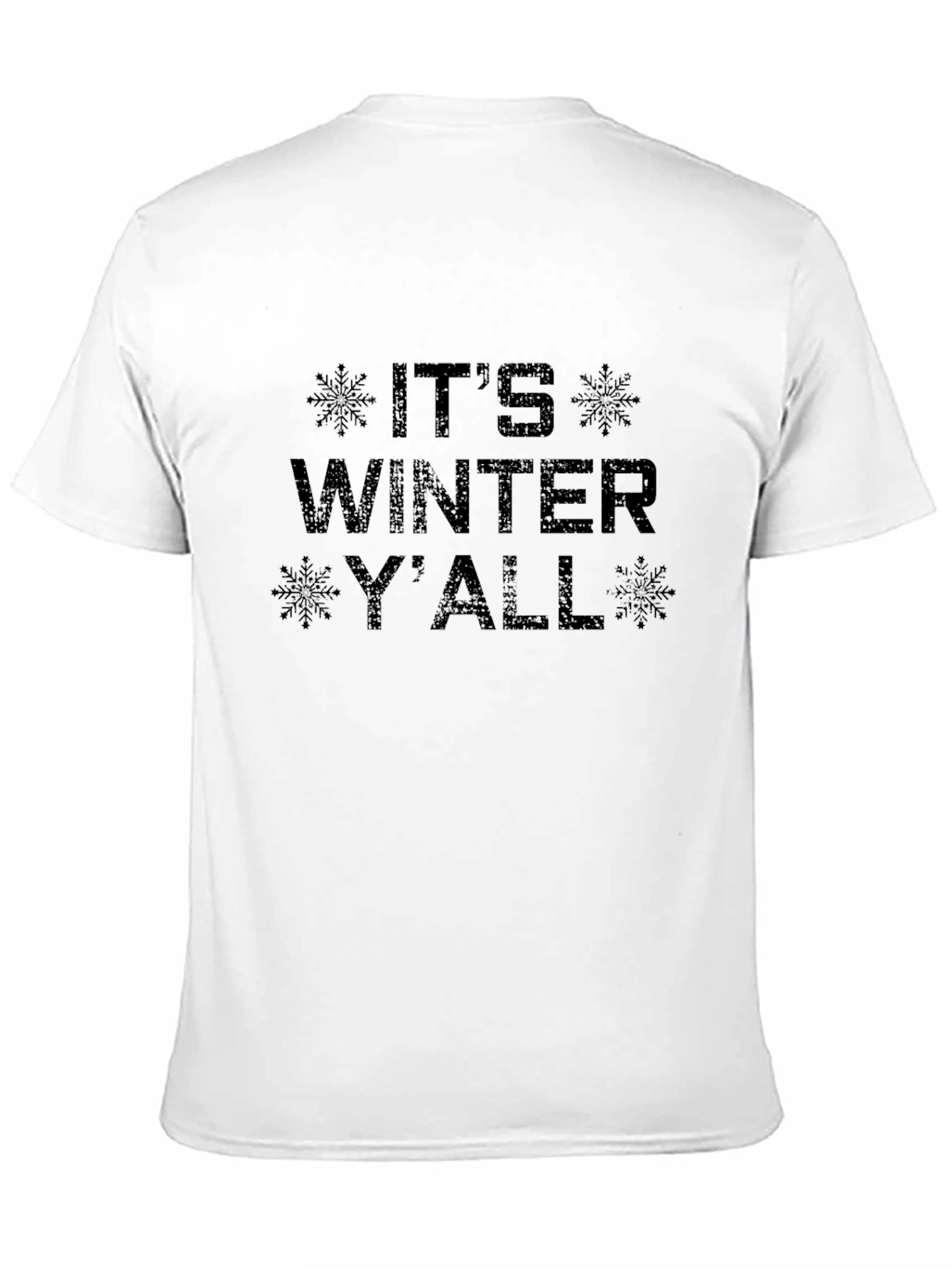 Its Winter Yall T-Shirt - Black Holiday Tee
