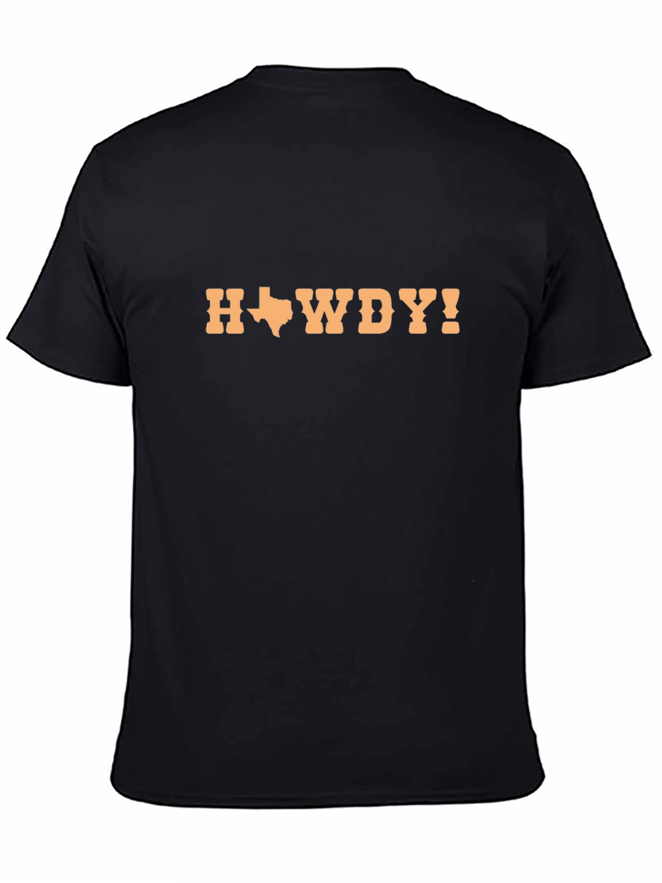 Texas Howdy Yall Mens Black T-Shirt