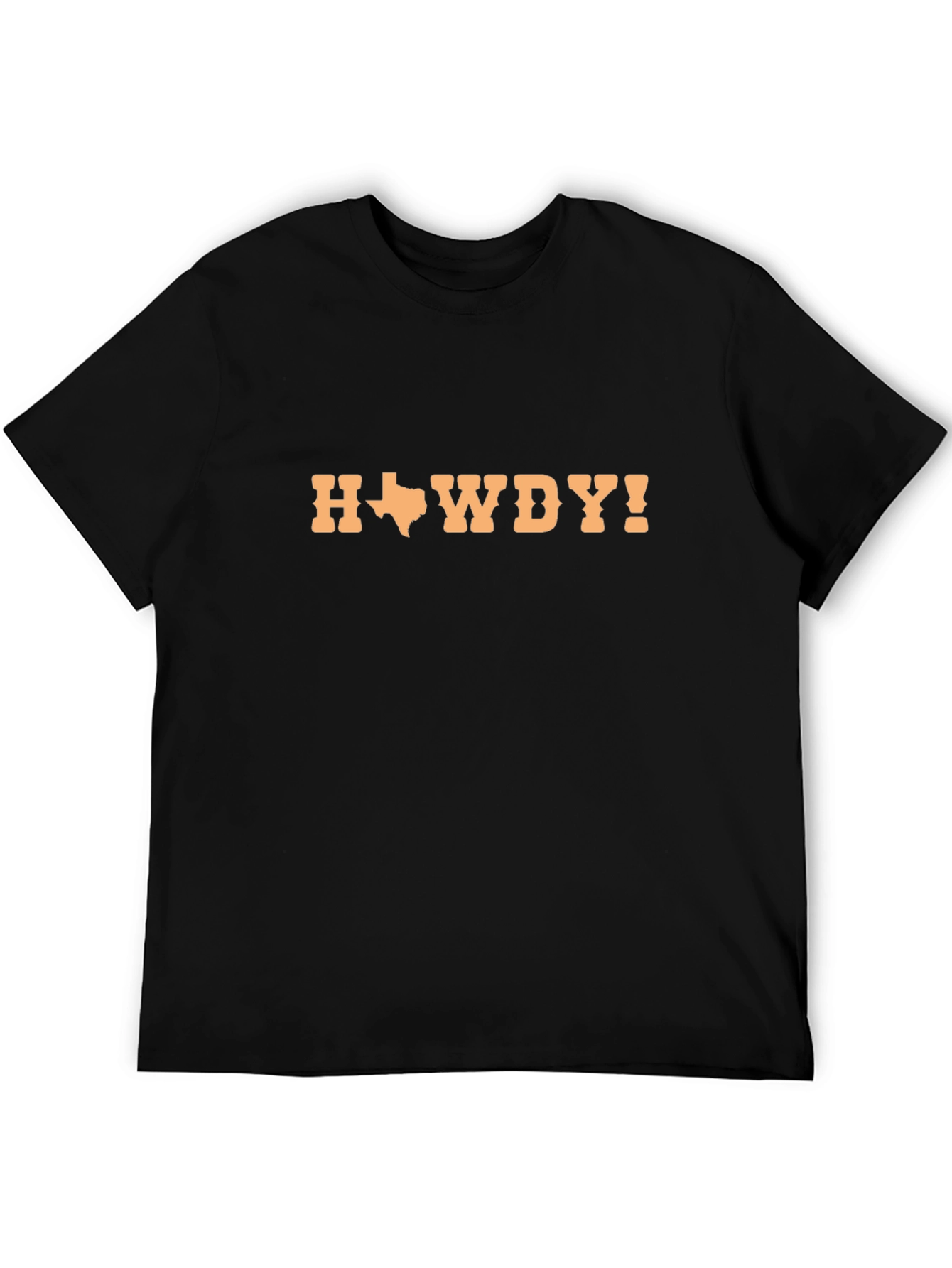 Texas Howdy Yall Mens Black T-Shirt