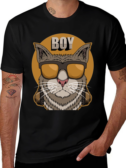 Cool Cat Boy Graphic Tee