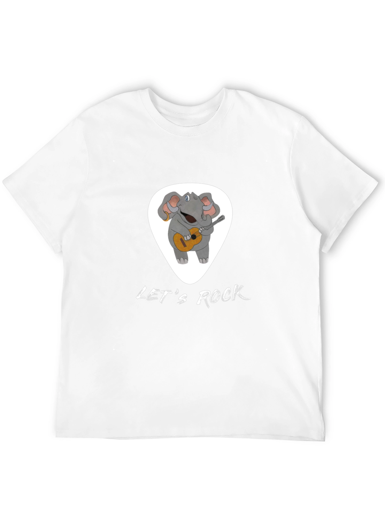 Lets Rock Elephant Graphic T-Shirt