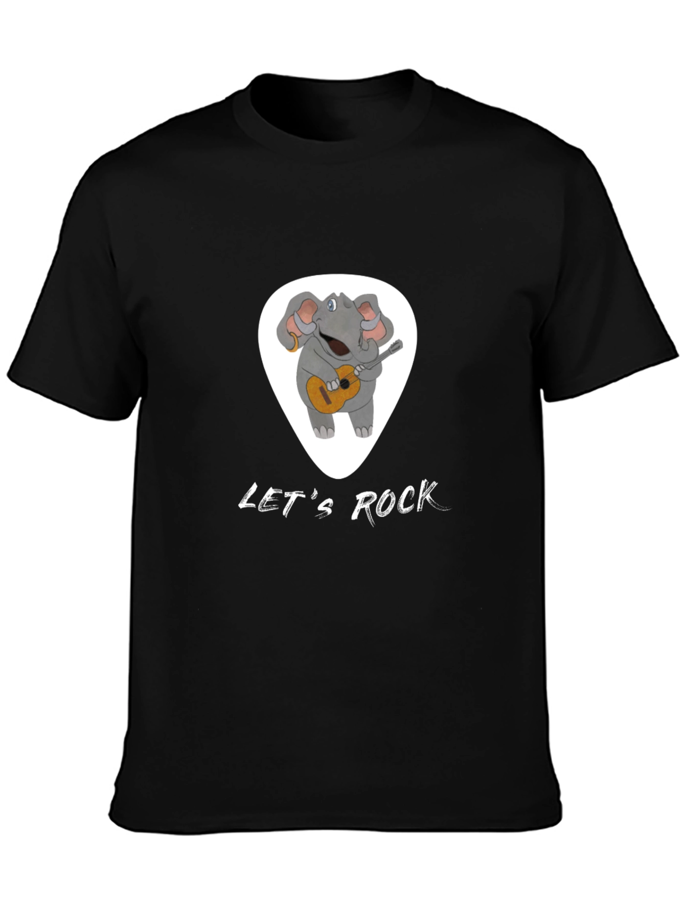 Lets Rock Elephant Graphic T-Shirt