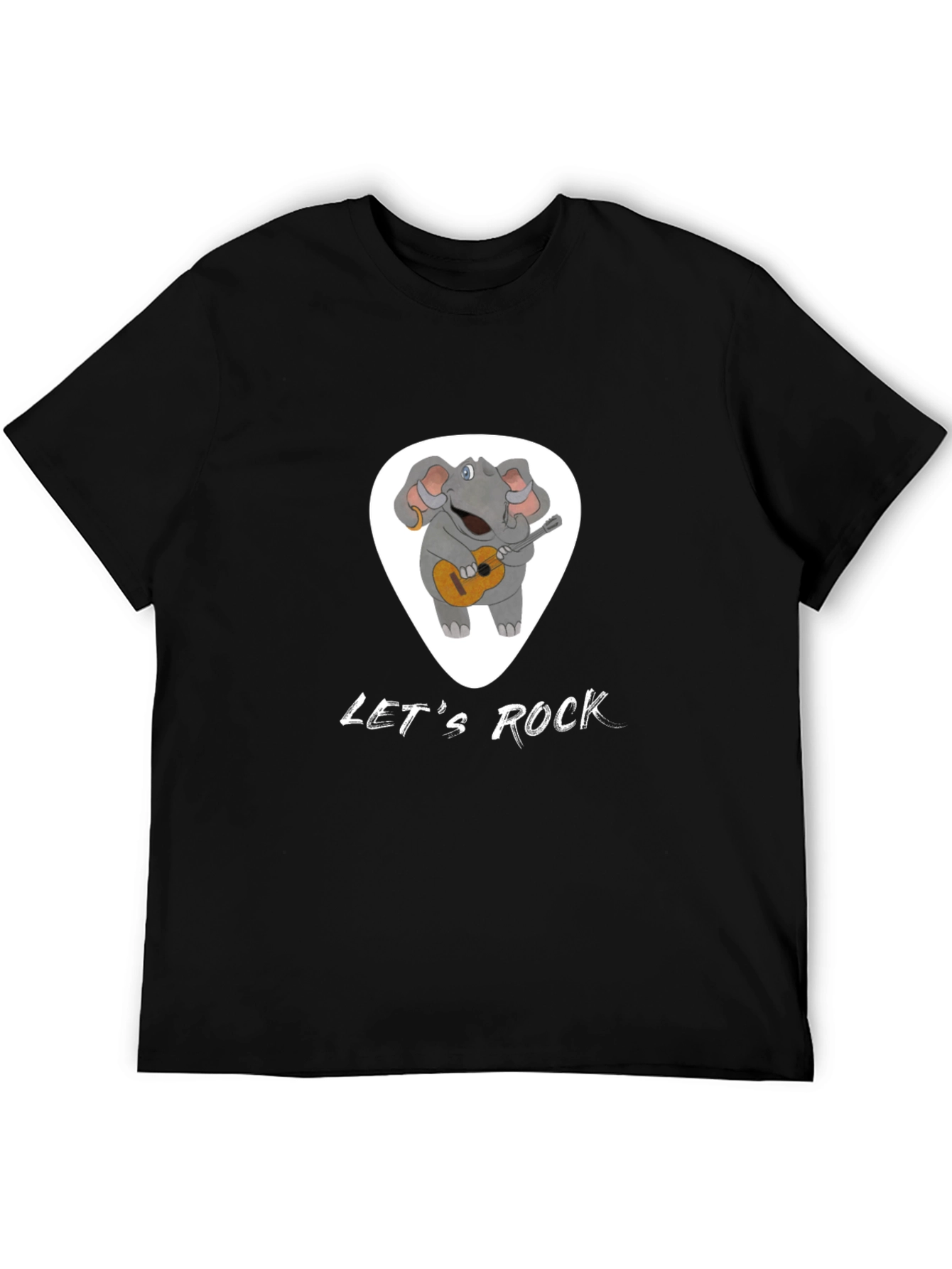 Lets Rock Elephant Graphic T-Shirt