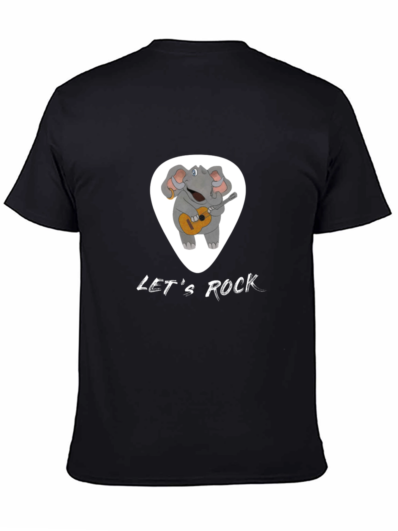 Lets Rock Elephant Graphic T-Shirt