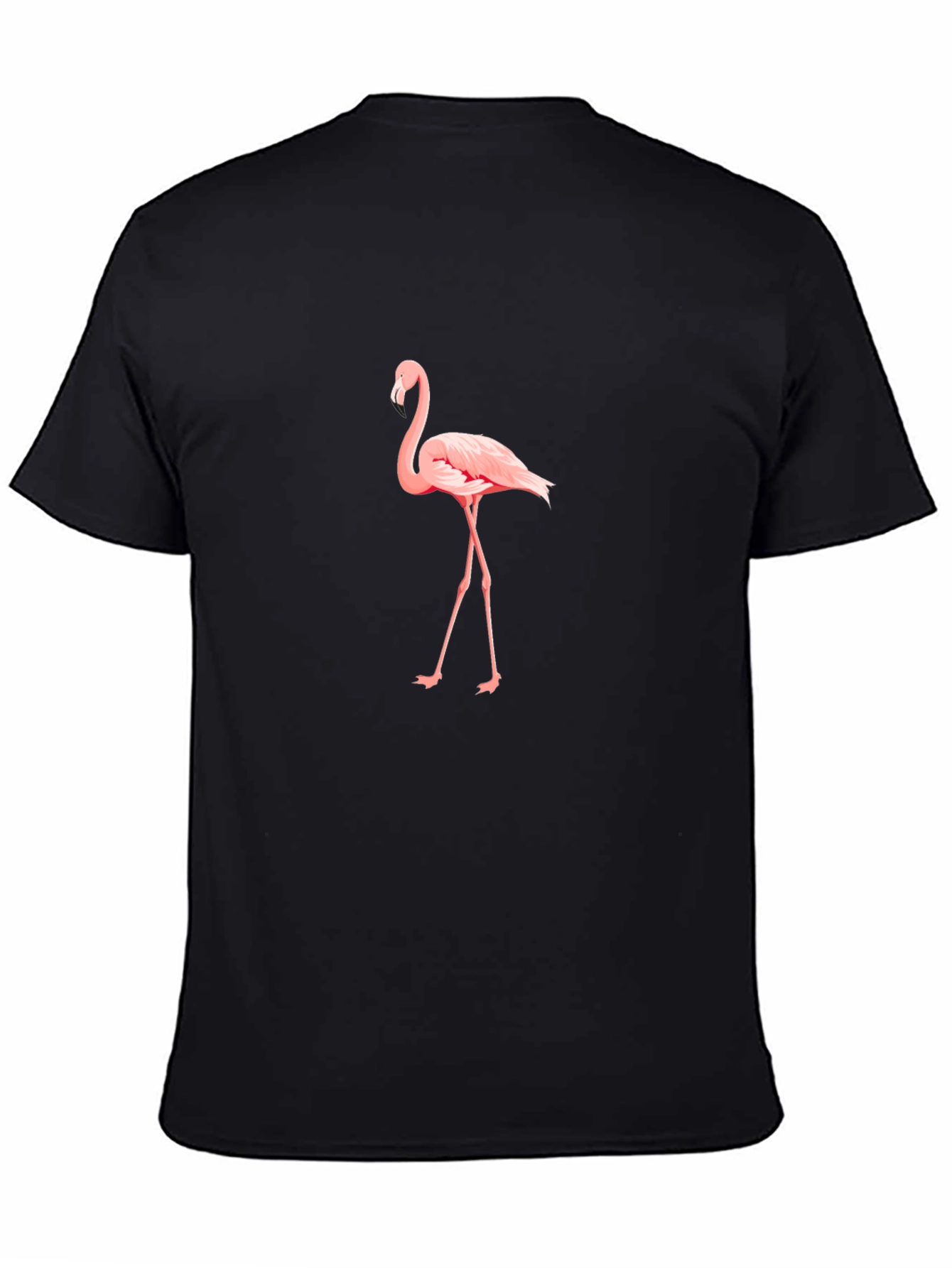 Flamingo Graphic Black T-Shirt - Stylish Casual Wear