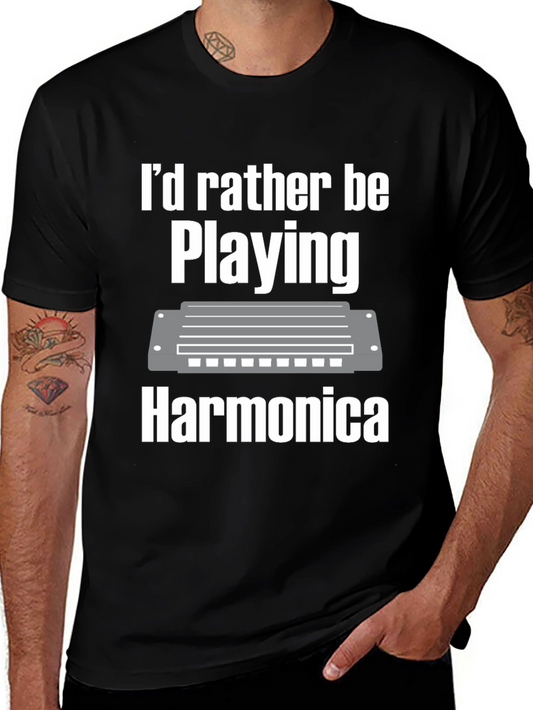 Harmonica Player T-Shirt