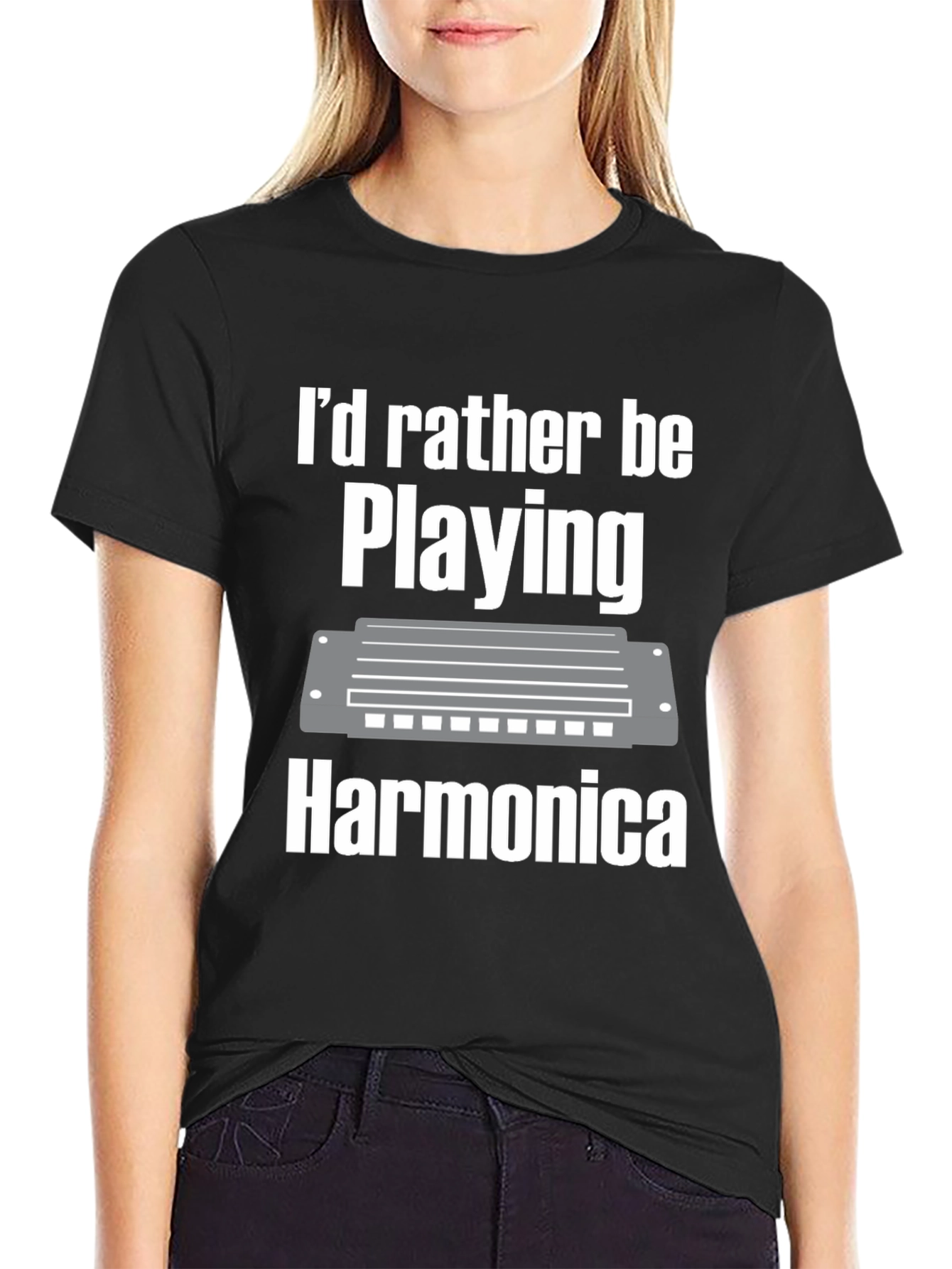 Harmonica Player T-Shirt