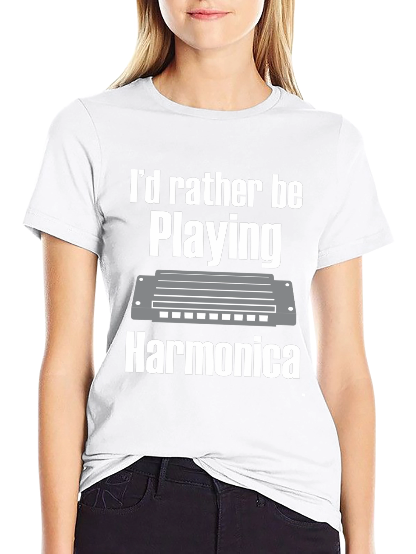 Harmonica Player T-Shirt