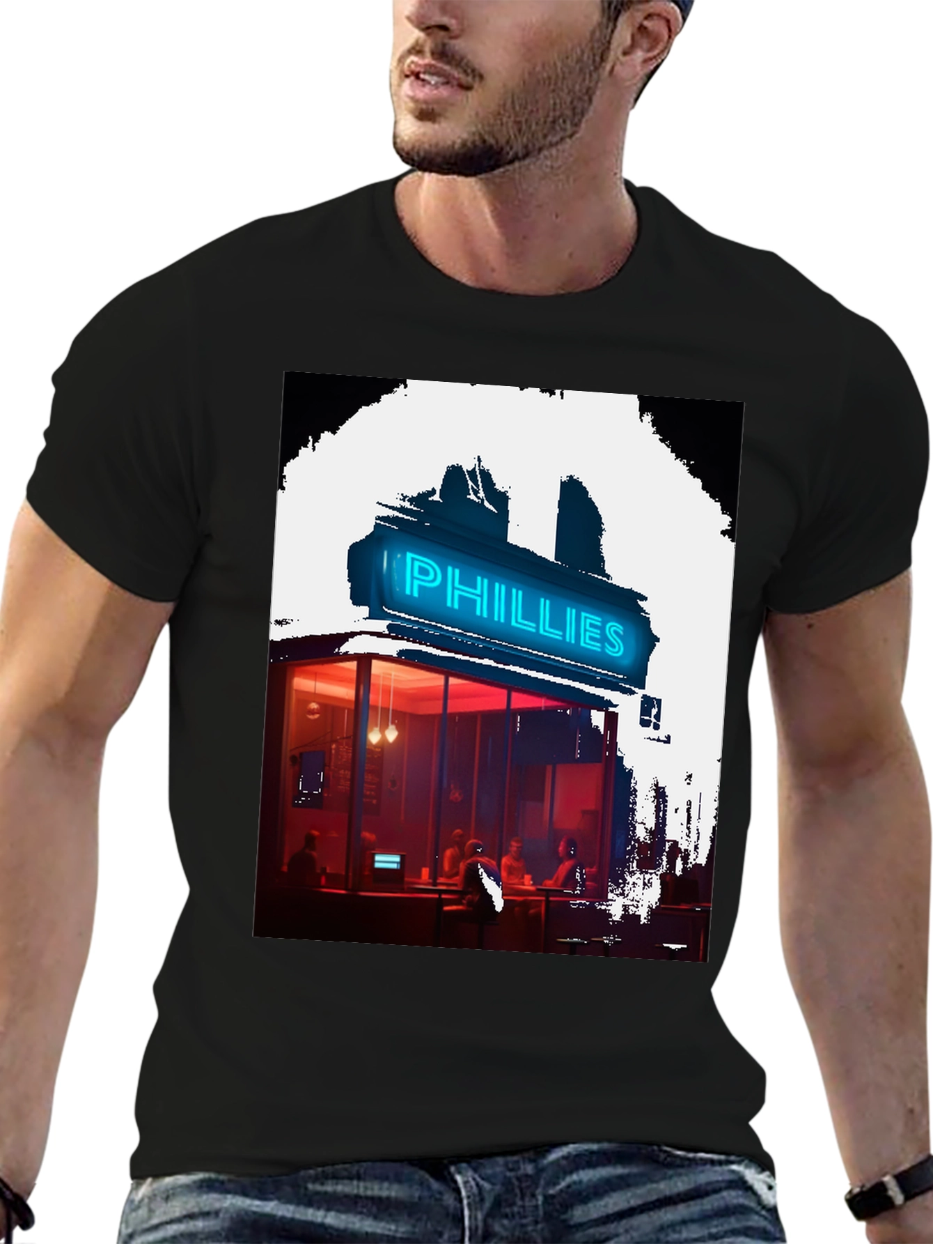 Neon Phillies Restaurant Graphic Tee