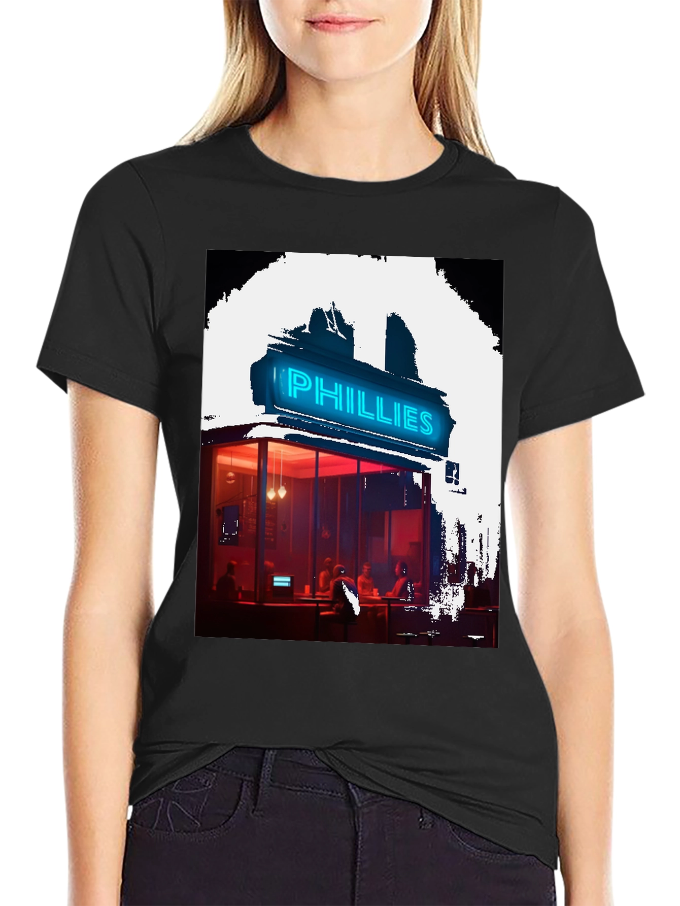 Neon Phillies Restaurant Graphic Tee
