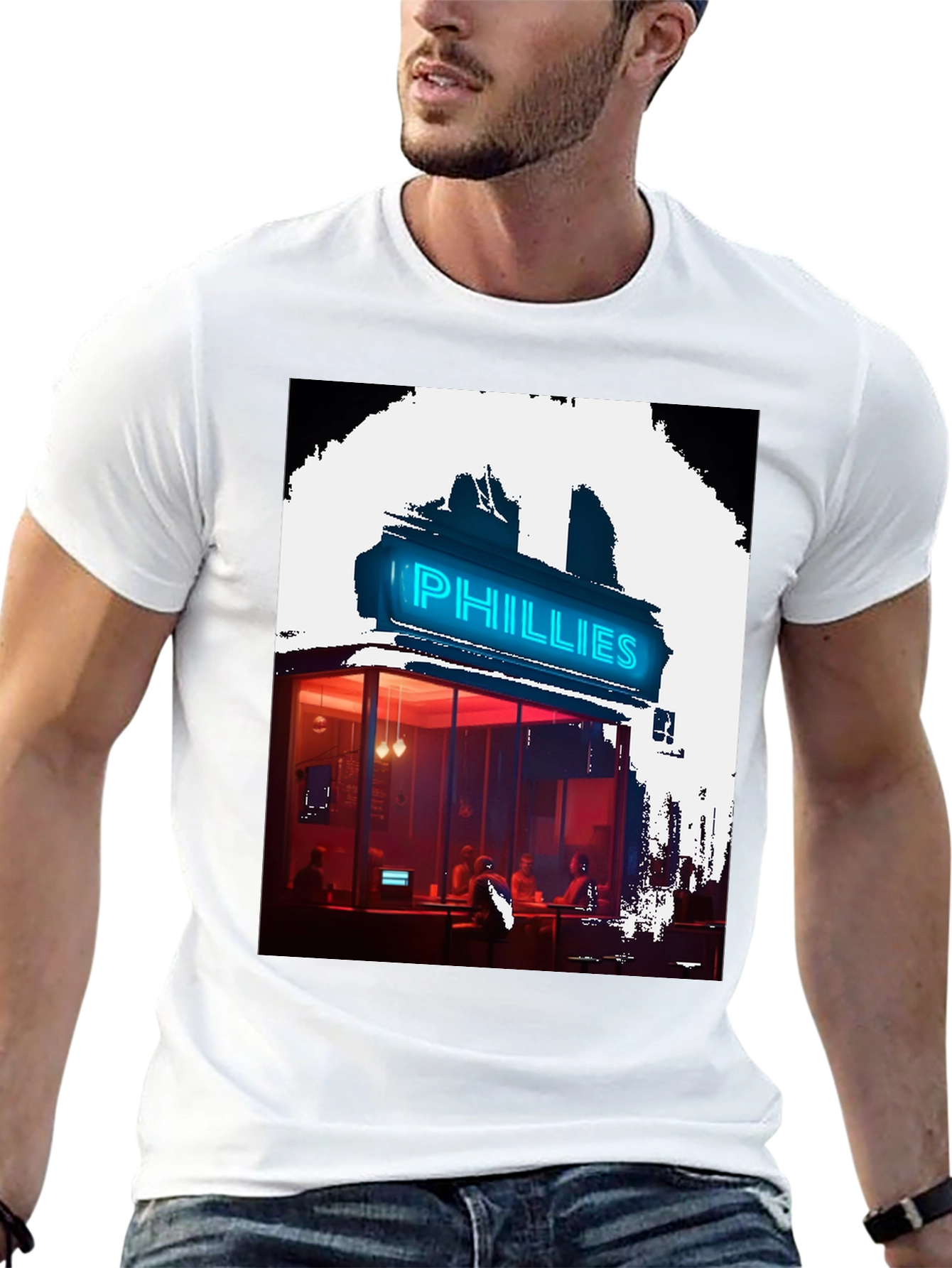 Neon Phillies Restaurant Graphic Tee