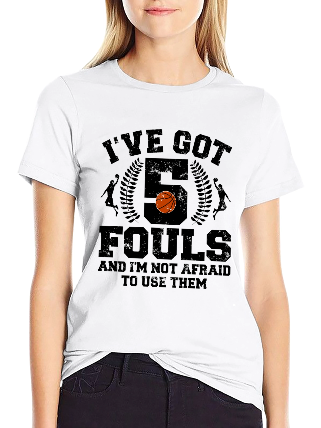 Basketball T-Shirt - Ive Got 5 Fouls