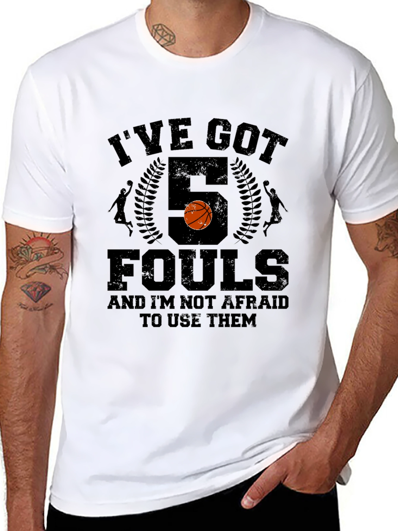 Basketball T-Shirt - Ive Got 5 Fouls