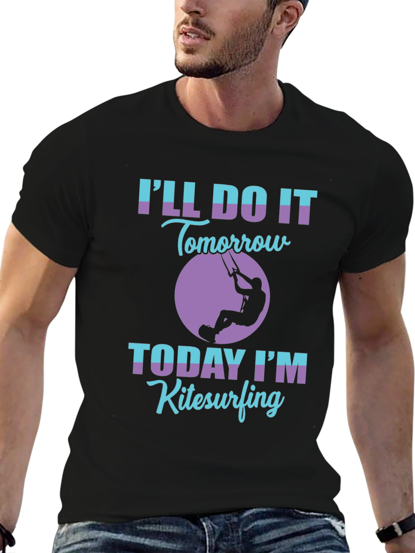 Kitesurfing Graphic Tee - Ill Do It Tomorrow