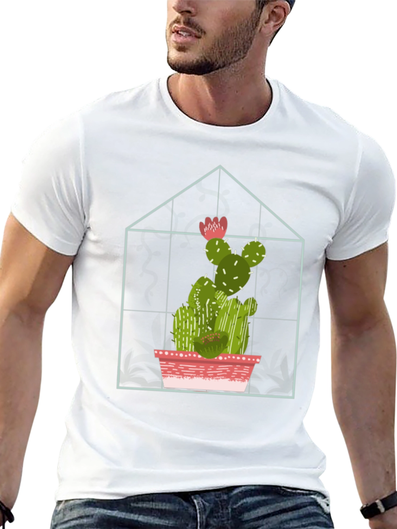 Cactus Greenhouse Graphic Tee - Stylish and Unique
