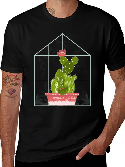 Cactus Greenhouse Graphic Tee - Stylish and Unique
