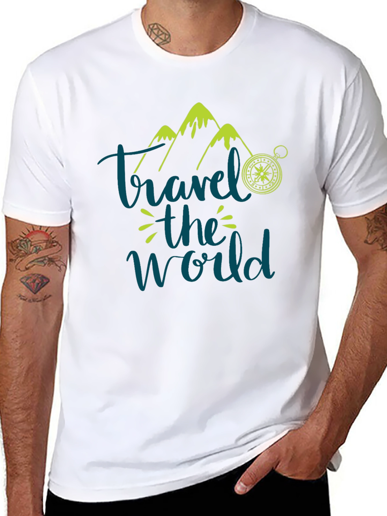 Travel the World Graphic Tee - Adventure Awaits