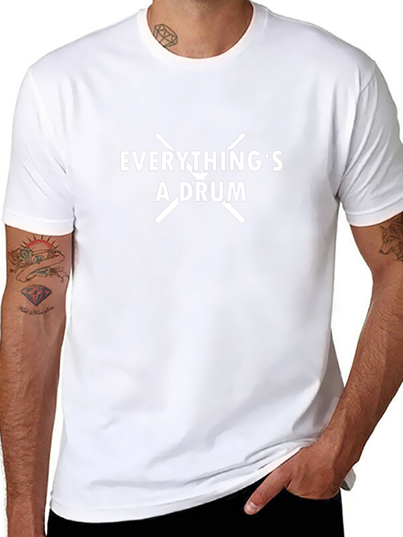 Everythings A Drum Black T-Shirt