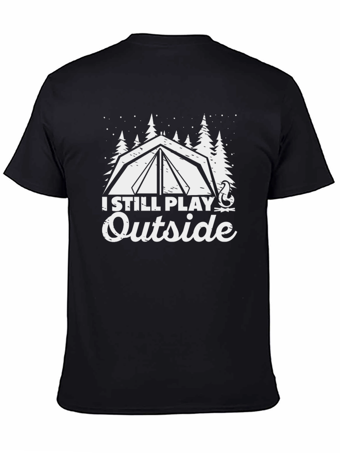 I Still Play Outside Camping Graphic Tee