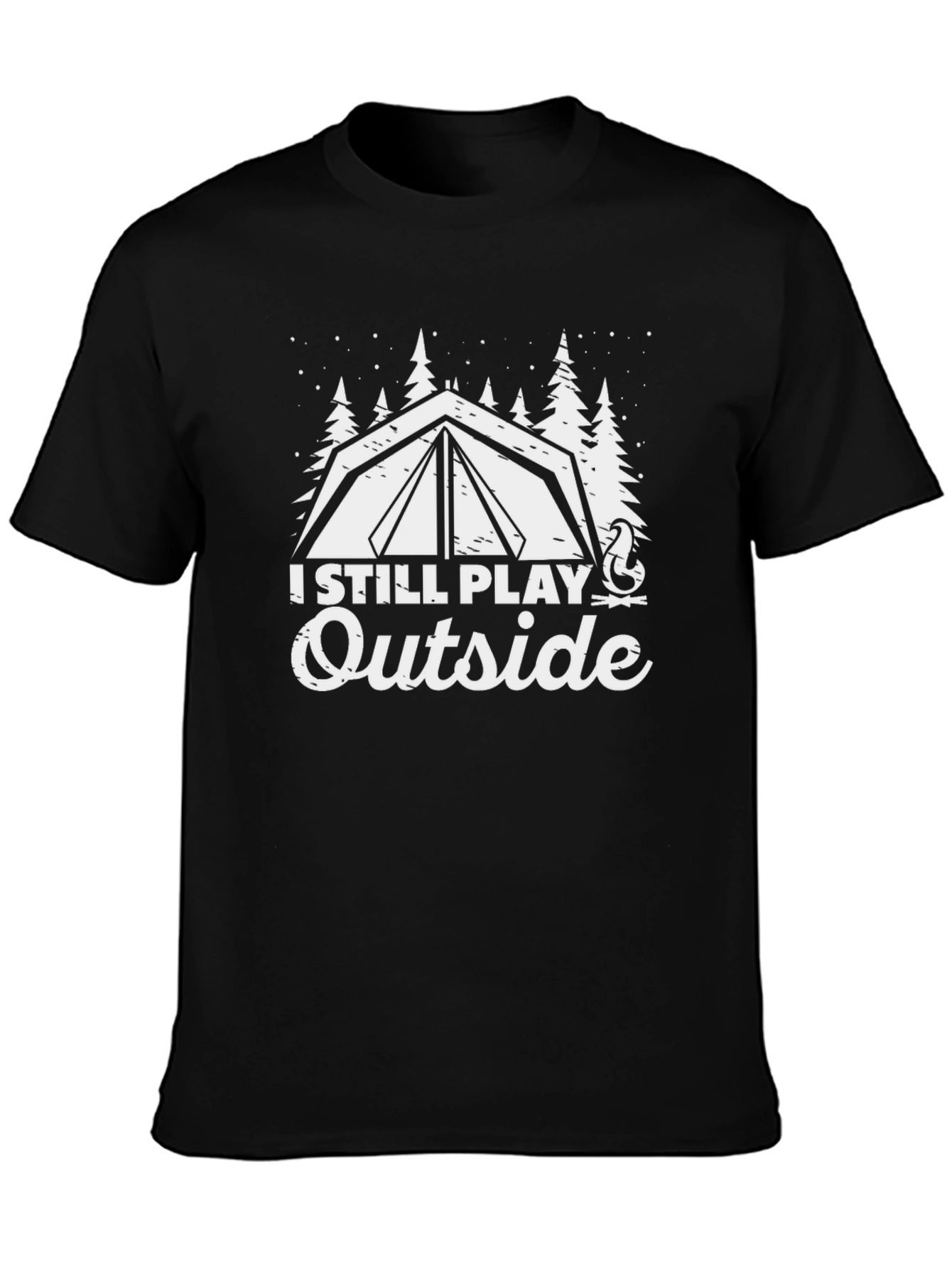 I Still Play Outside Camping Graphic Tee