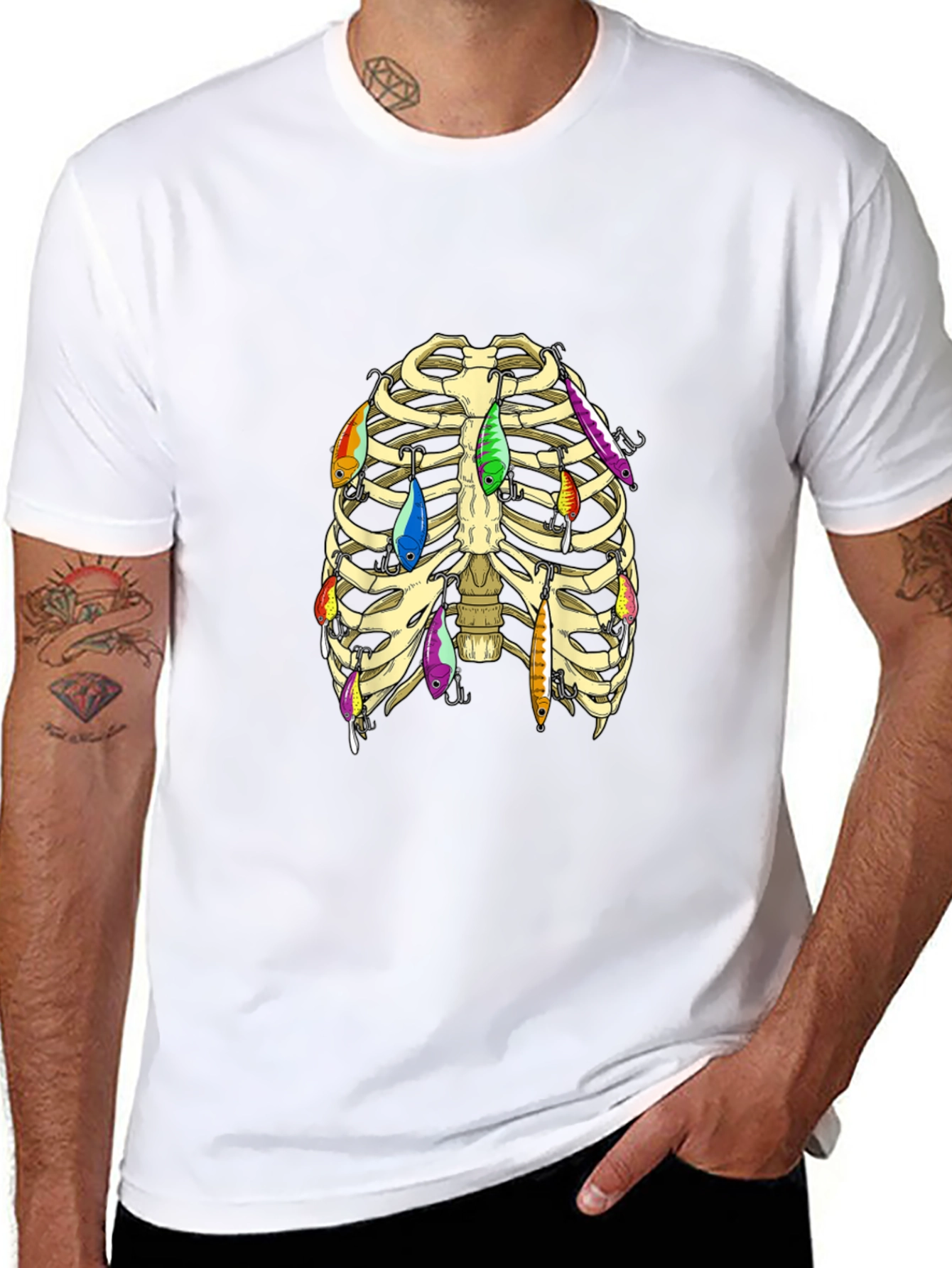 Fishing Lure Rib Cage T-Shirt