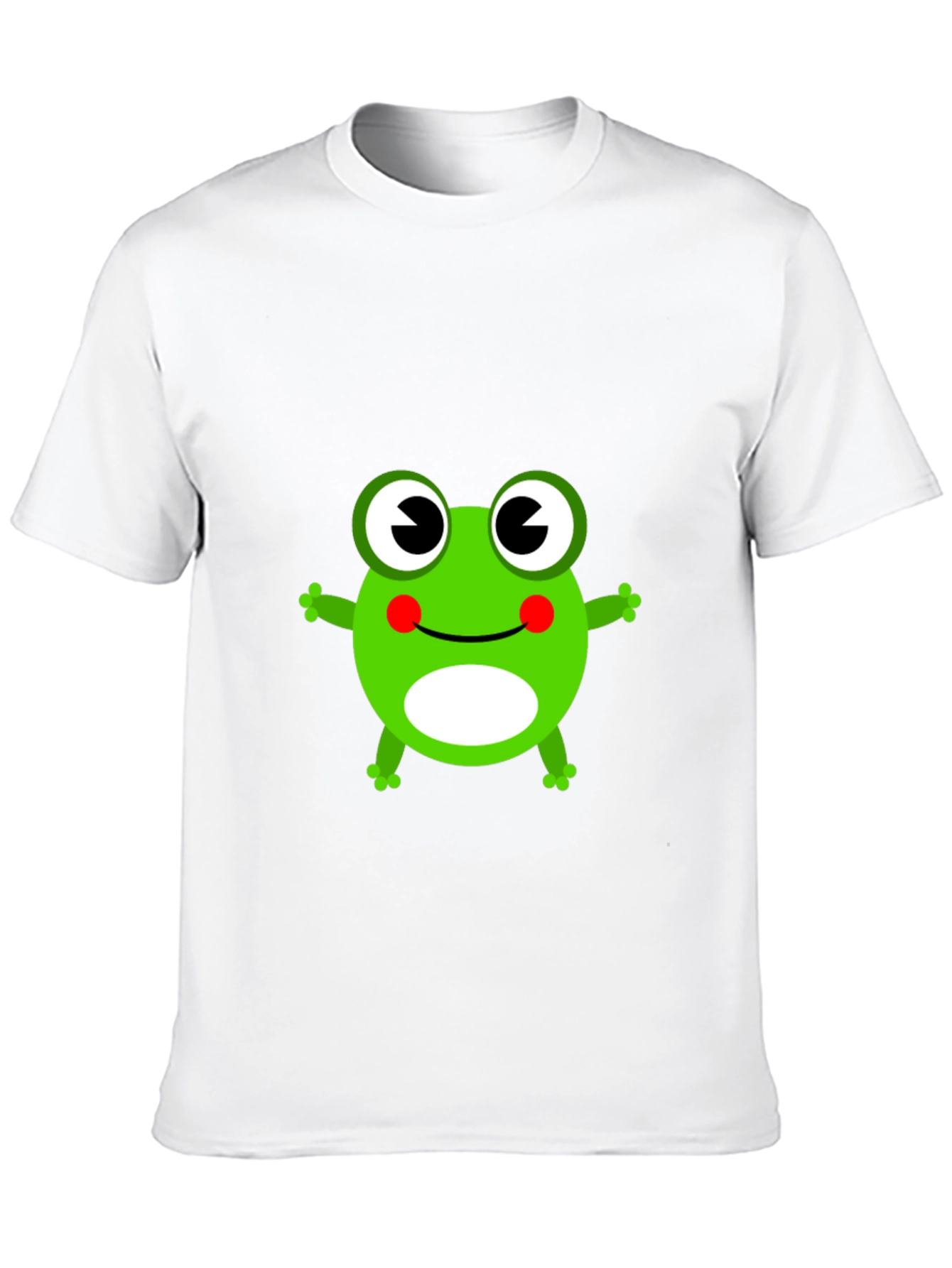 Cute Frog Graphic T-Shirt - Black