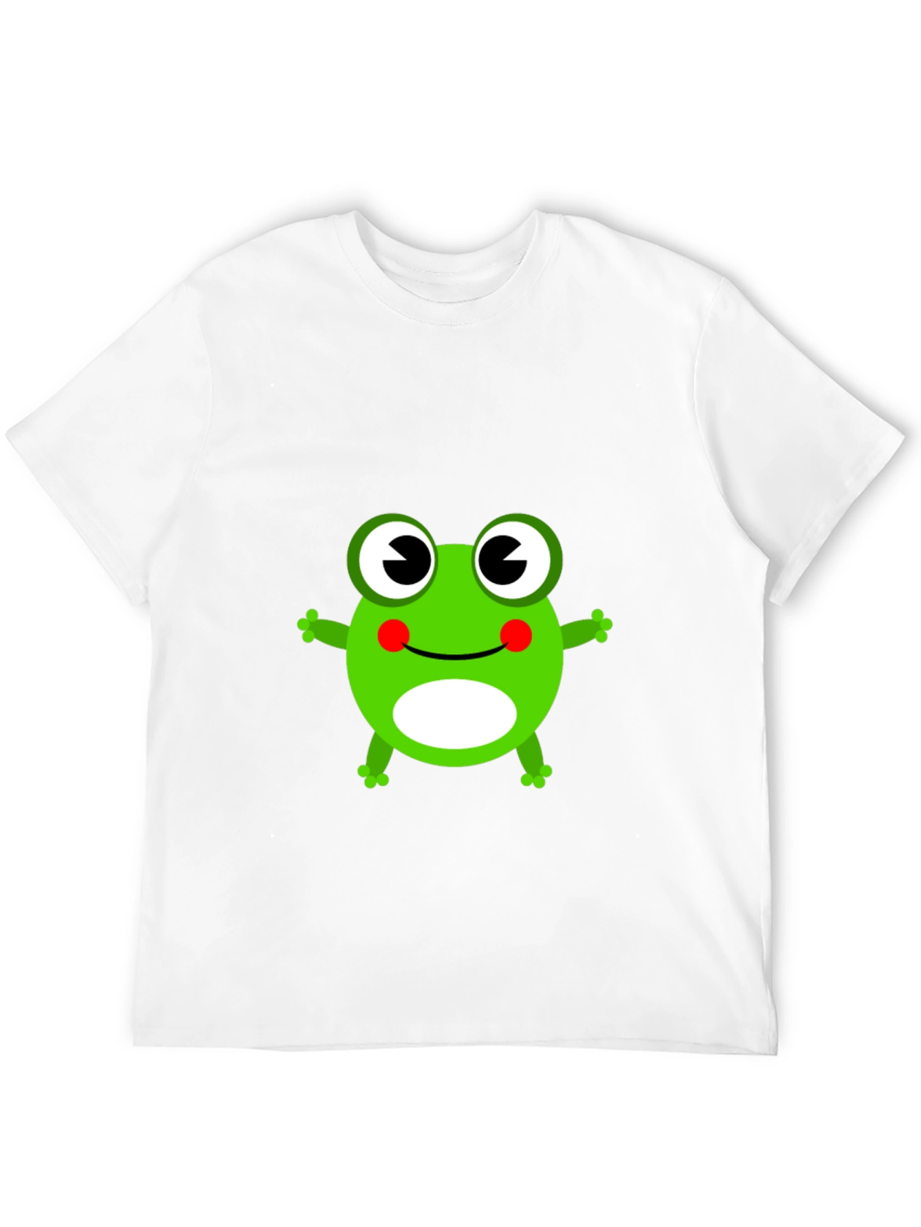 Cute Frog Graphic T-Shirt - Black