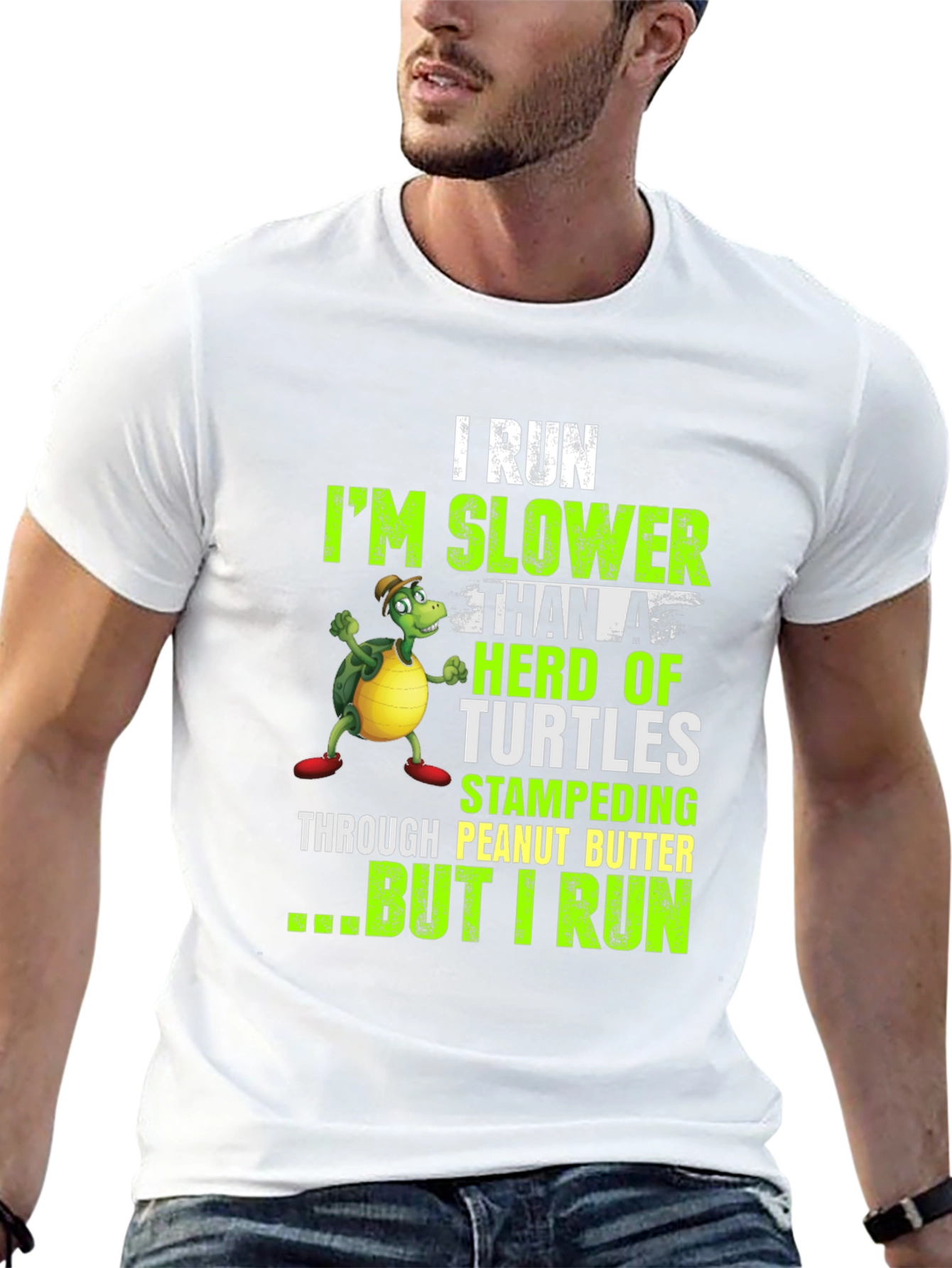 Funny I Run Slower Than Turtles T-Shirt