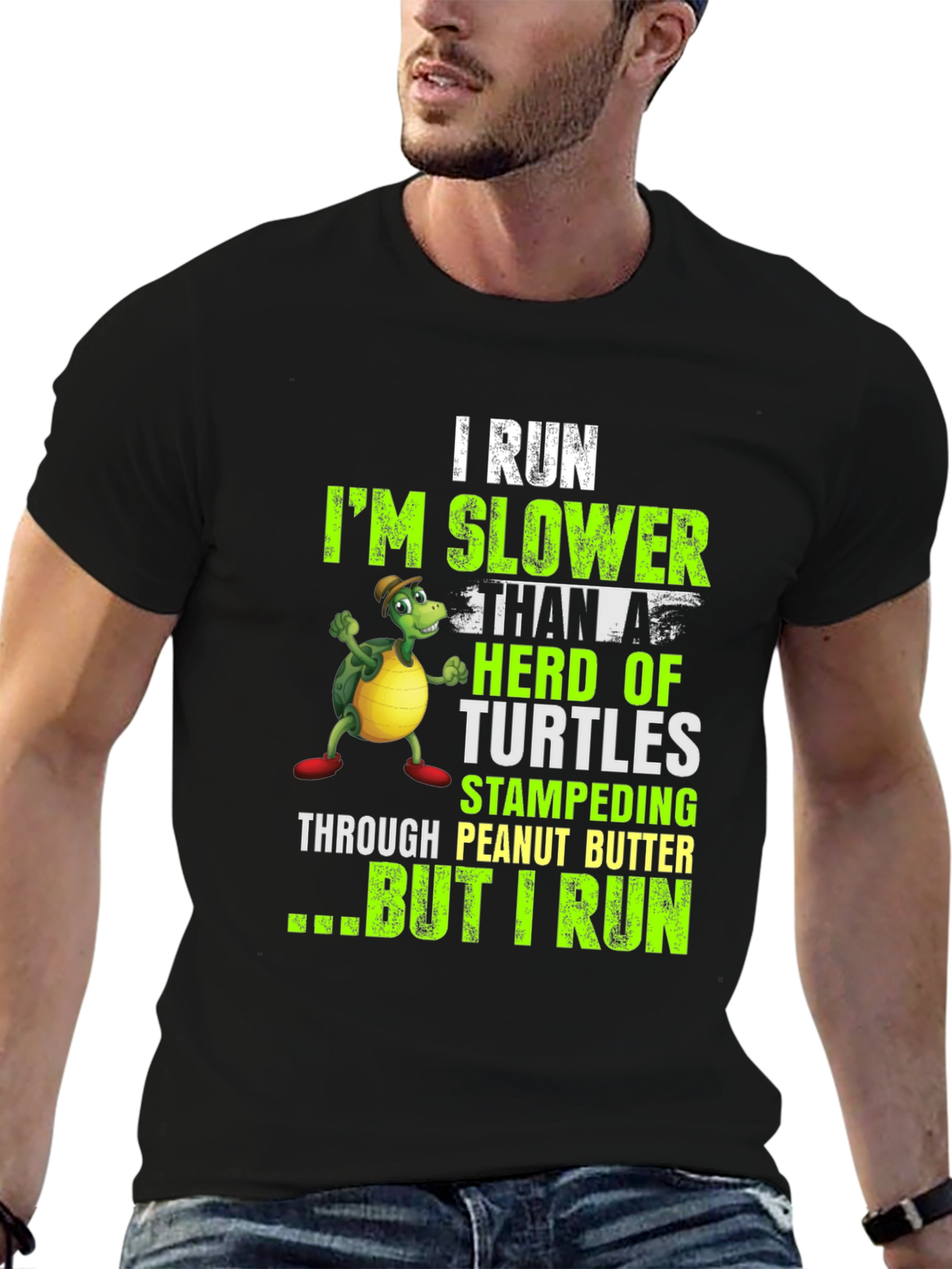 Funny I Run Slower Than Turtles T-Shirt