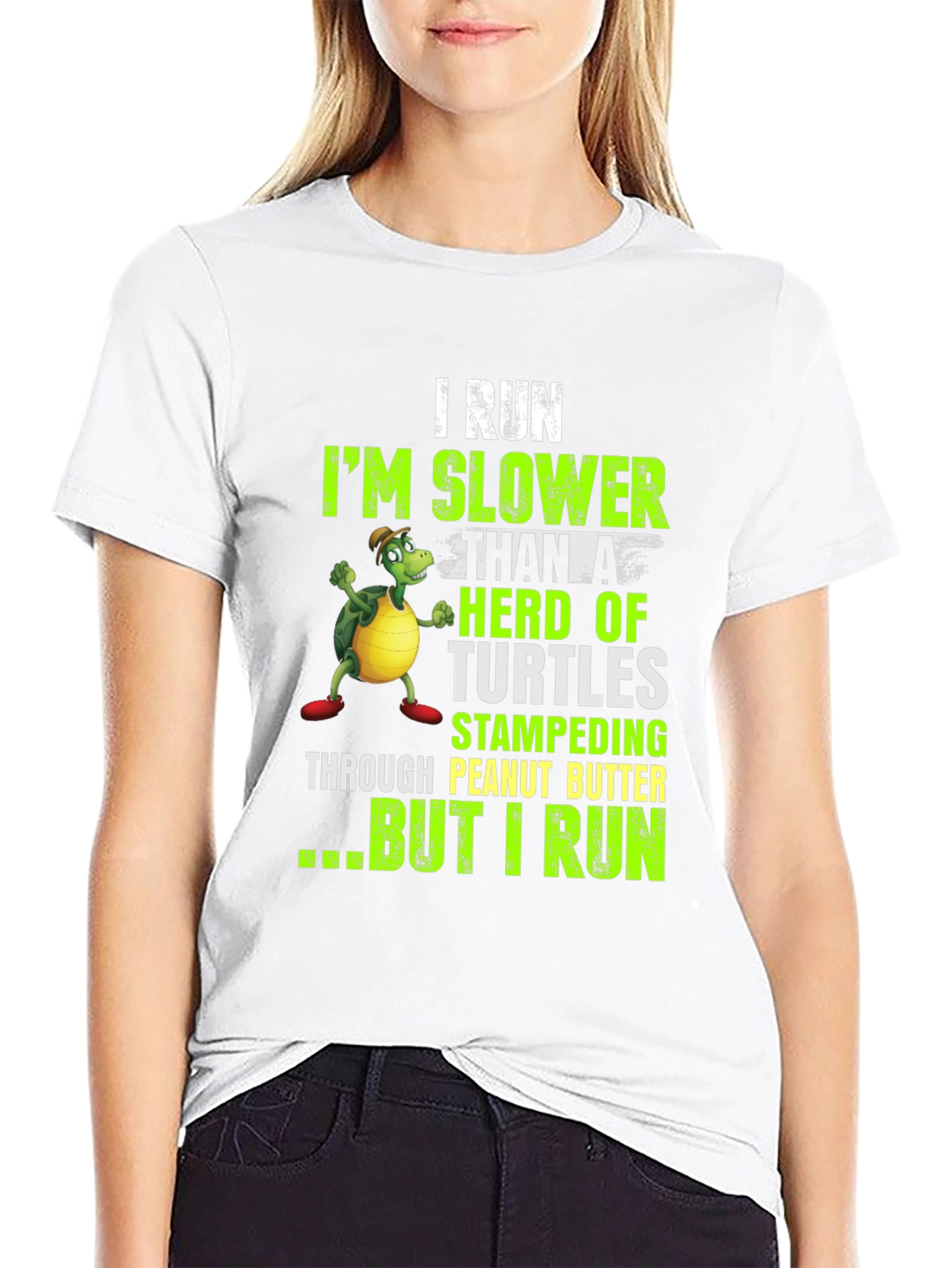 Funny I Run Slower Than Turtles T-Shirt