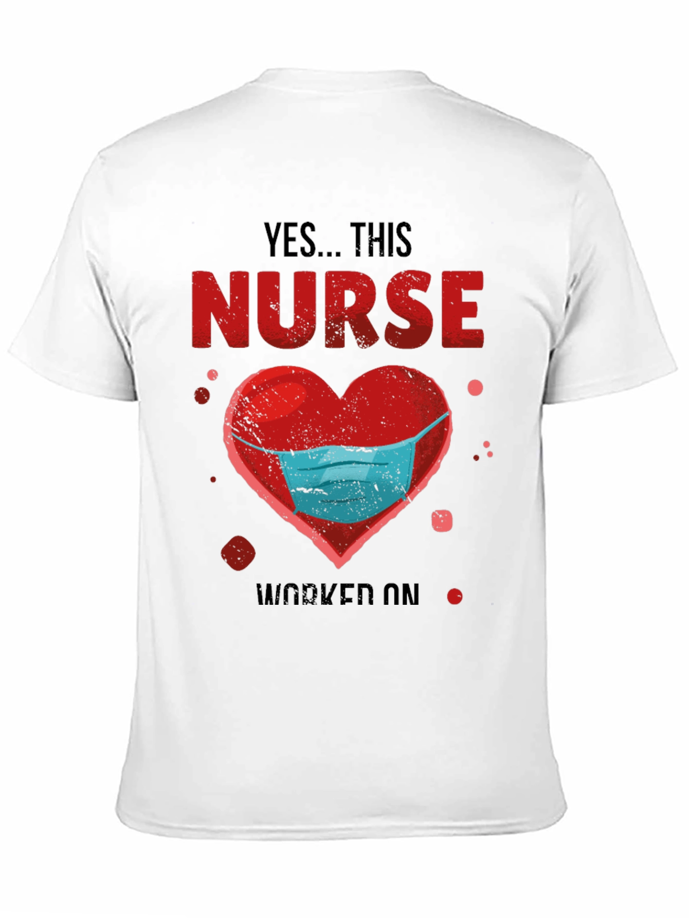 Nurse Heart Mask Graphic T-Shirt