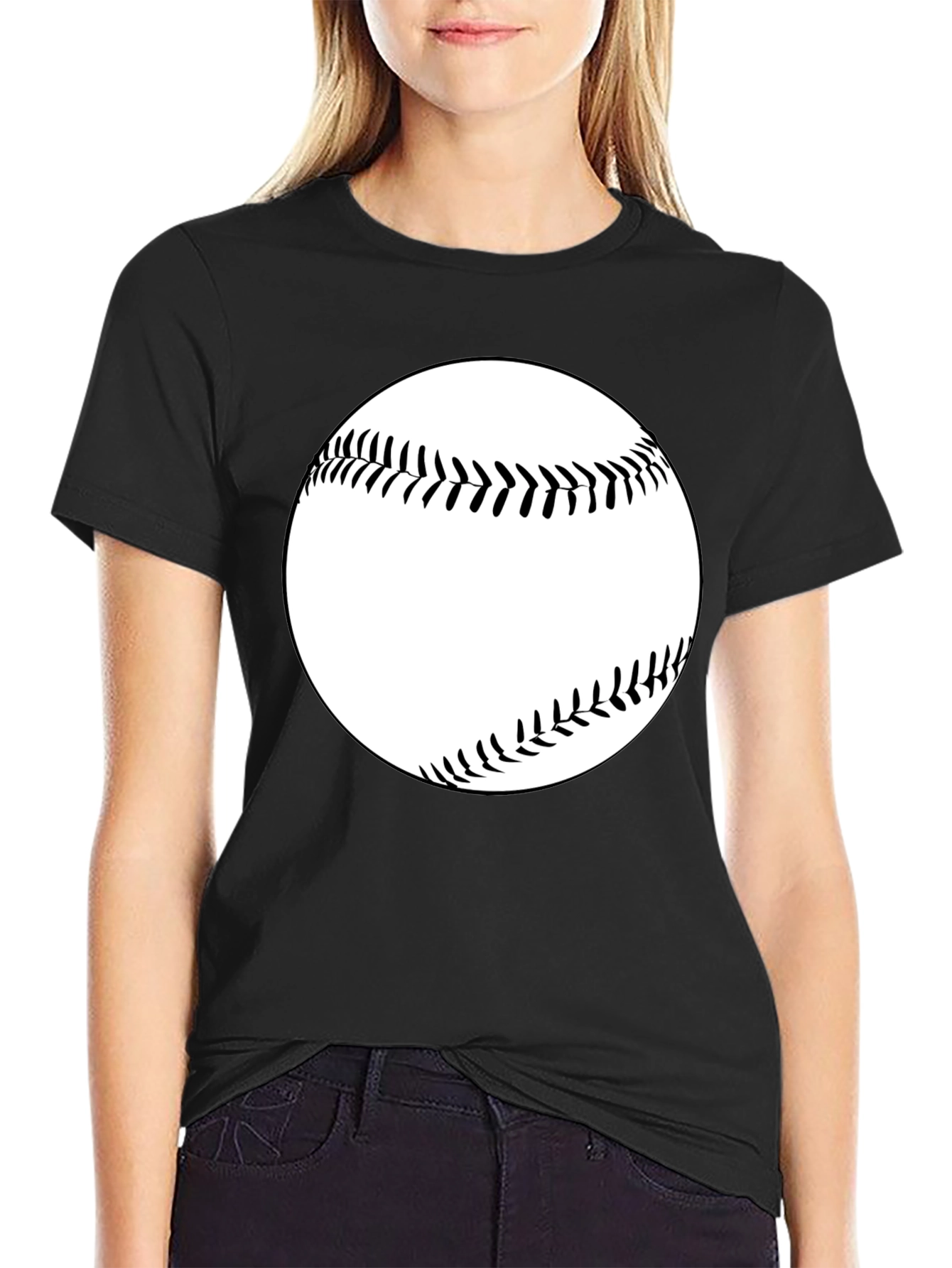 Baseball Graphic Tee - Classic Black T-Shirt