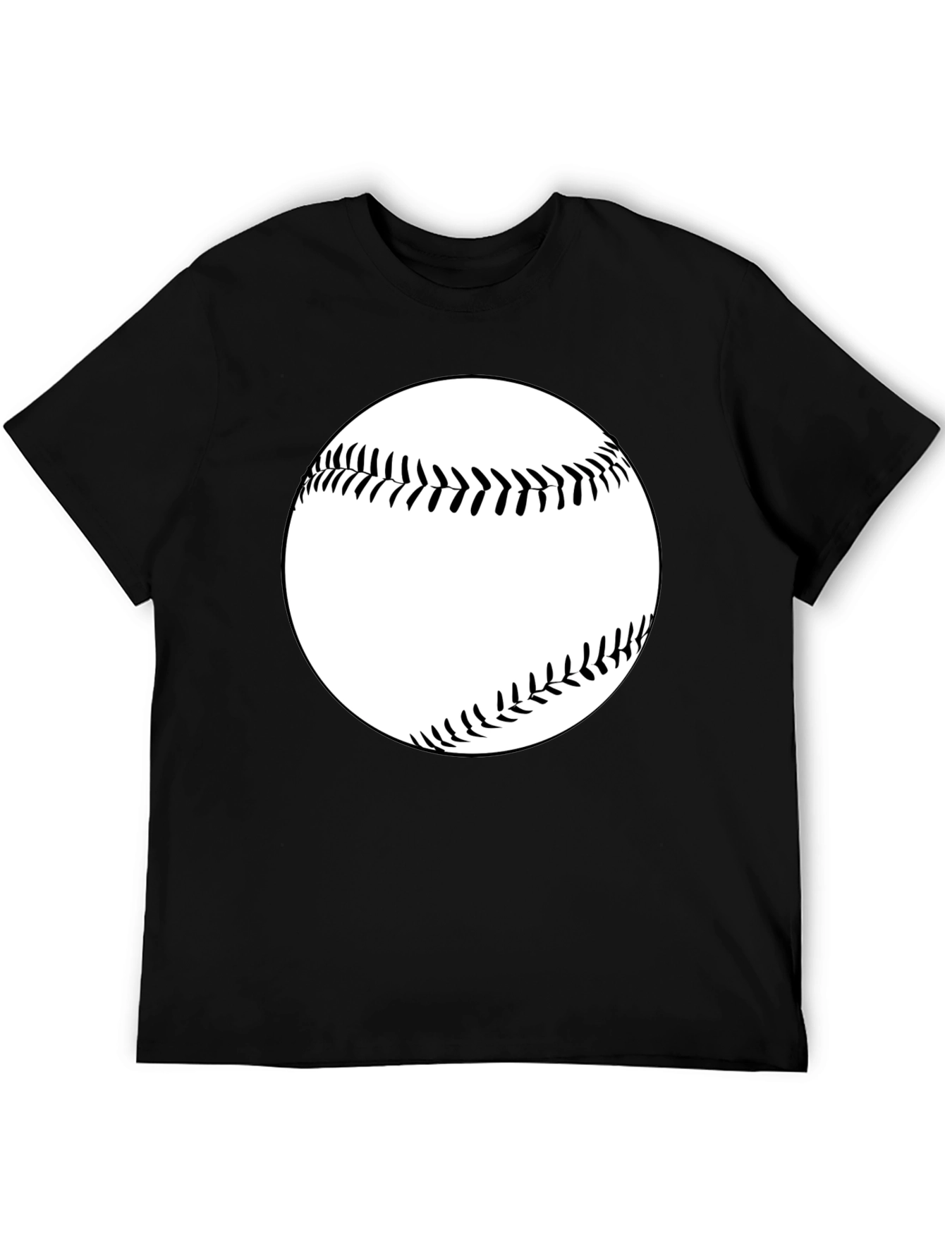 Baseball Graphic Tee - Classic Black T-Shirt