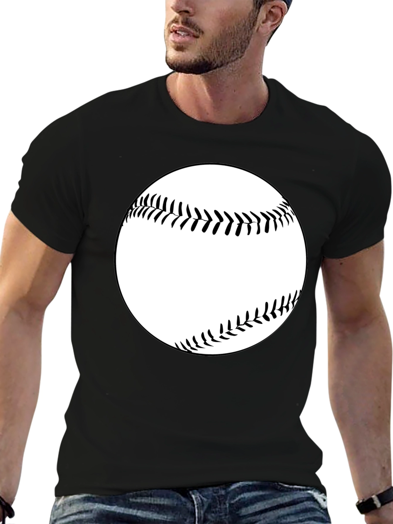 Baseball Graphic Tee - Classic Black T-Shirt