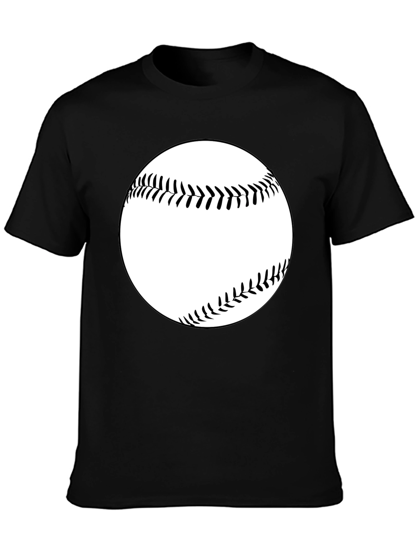 Baseball Graphic Tee - Classic Black T-Shirt